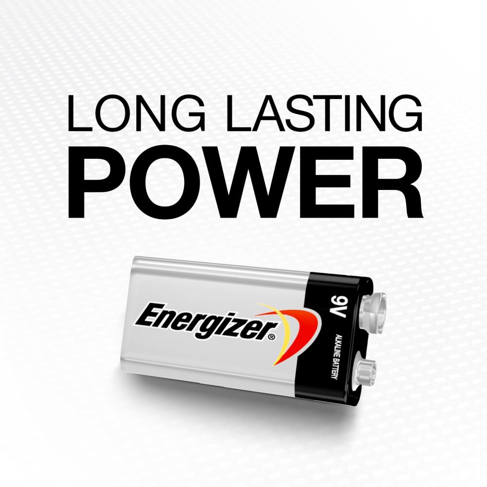 Energizer Max 9V Batteries (2-Pack), 9-Volt Alkaline Batteries
