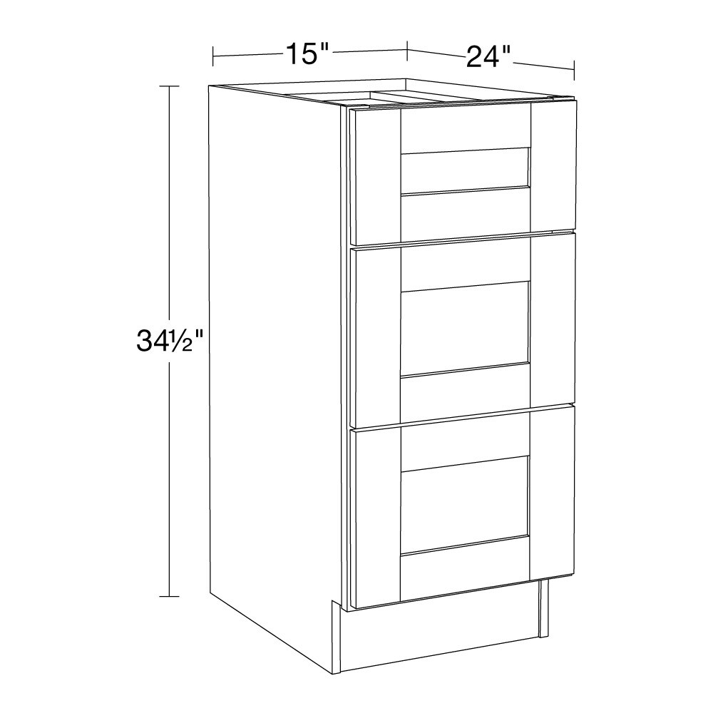 Luxxe Cabinetry Waldorf Express 15-in W x 34.5-in H x 24-in D Vibrant ...