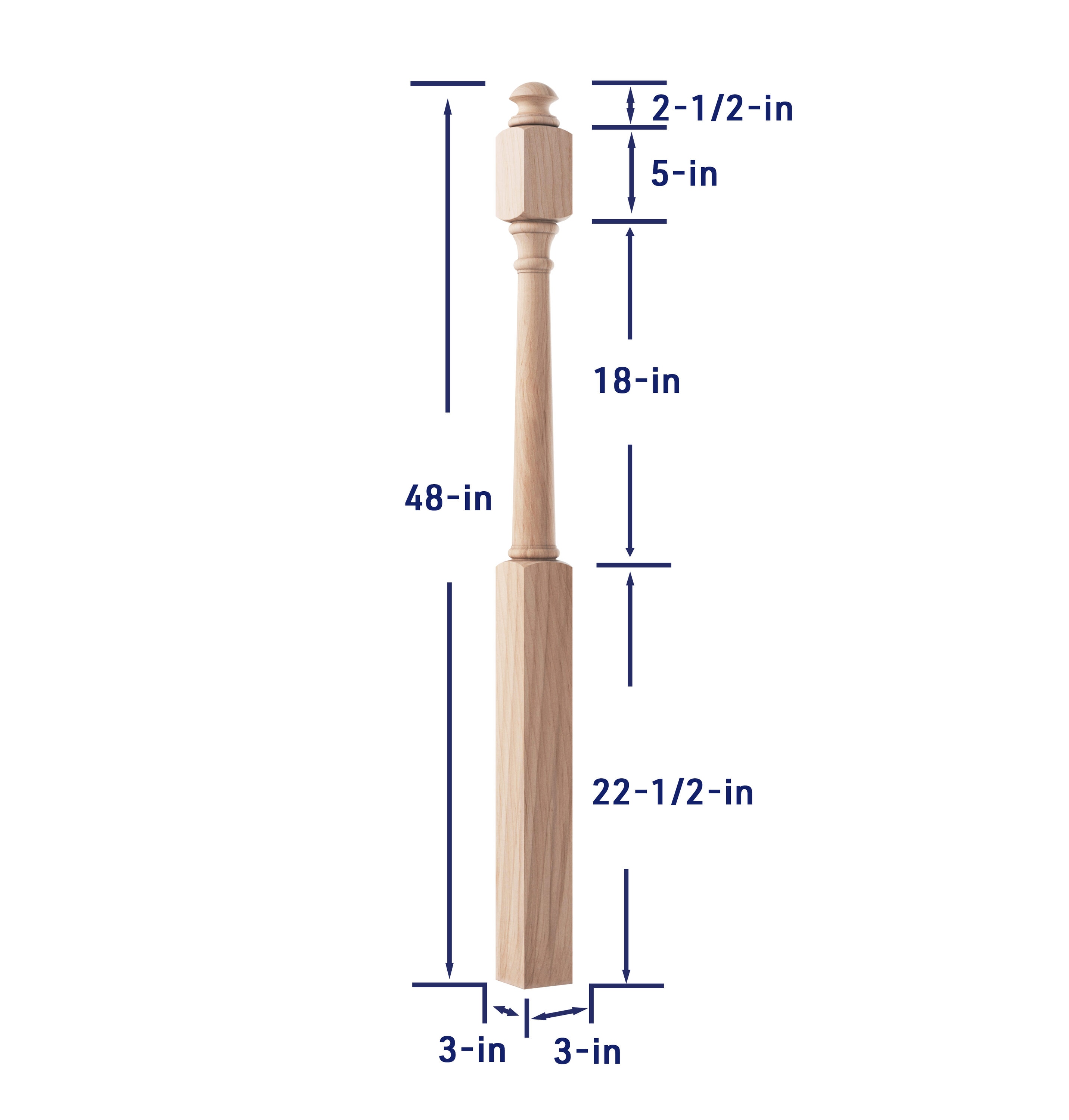 Crown Heritage 4444041 Interior-Stairpart-Newel-Posts - View #4