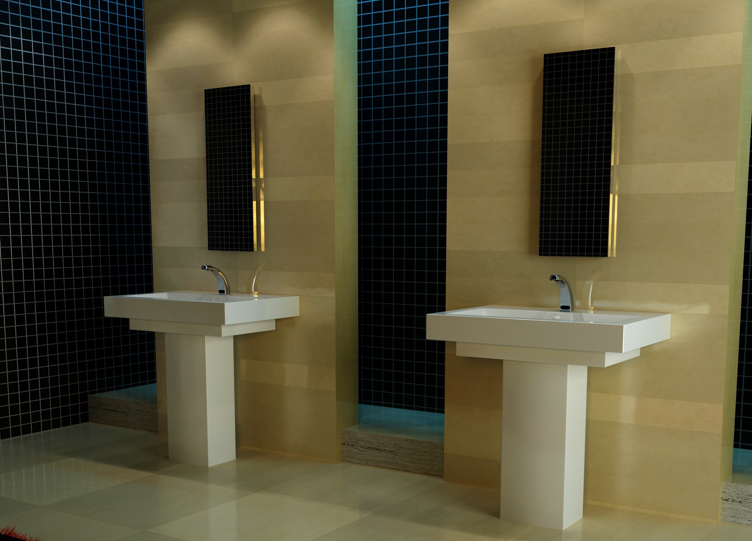 Zurn AquaSense Chrome Single Hole Touchless Commercial Bathroom