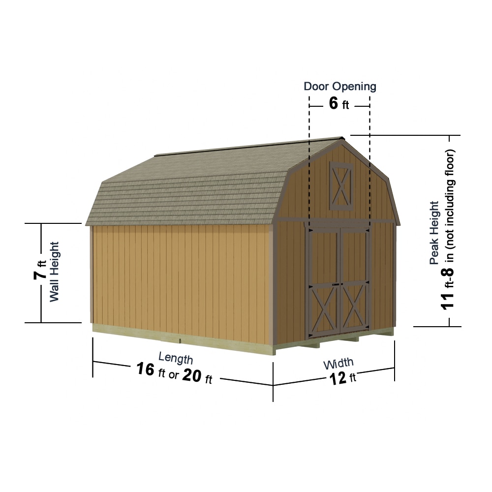 Best Barns DENVER1216 Wood-Storage-Buildings - View #6