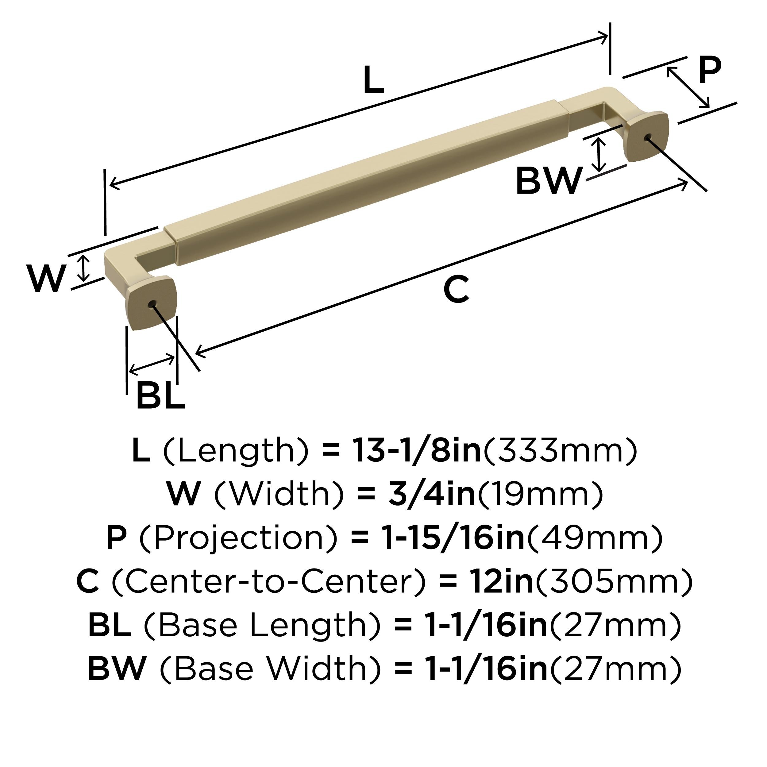 Amerock BP54060BBZ Cabinet-Pulls - View #5