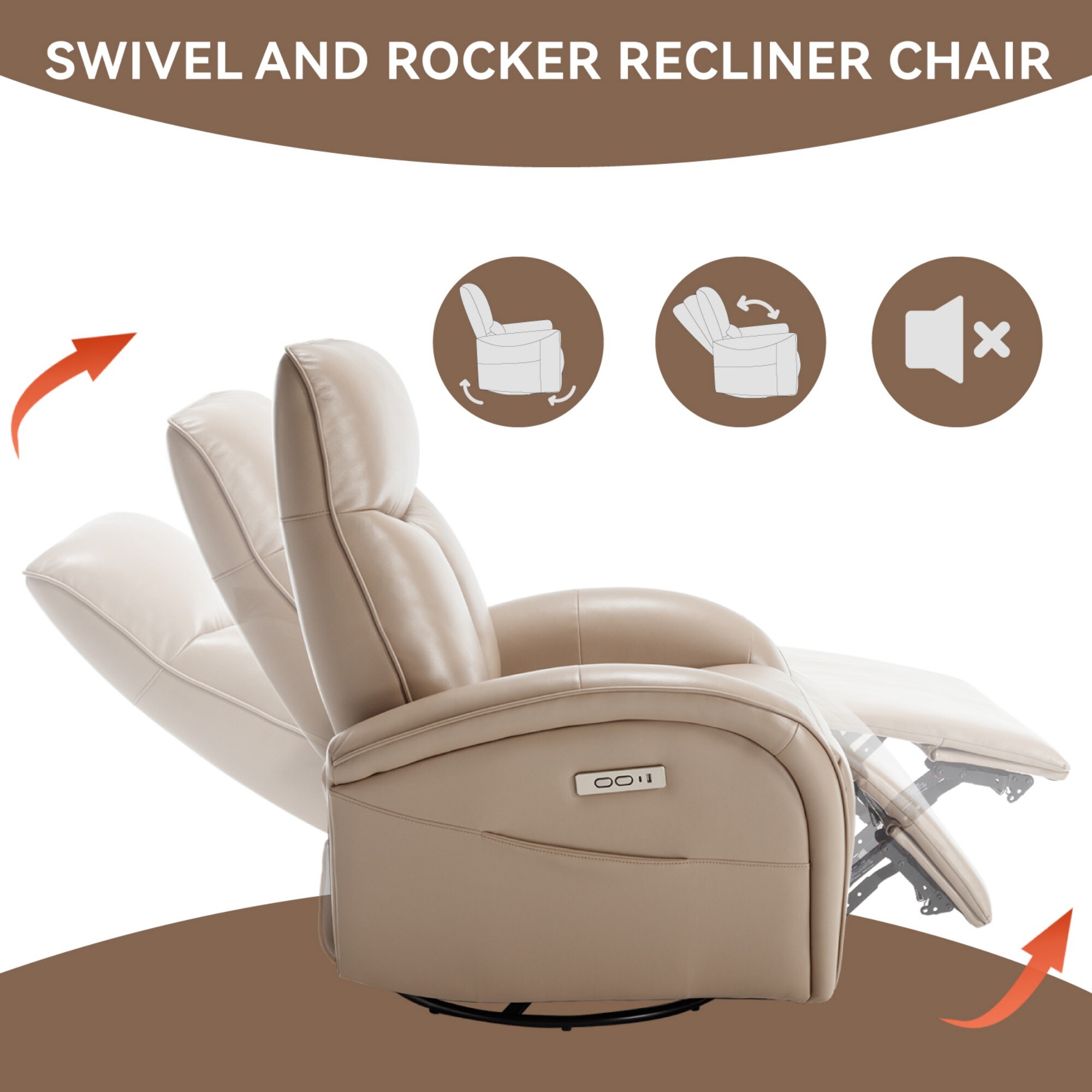 Clihome OF-1940PP10-DABL recliners - View #5