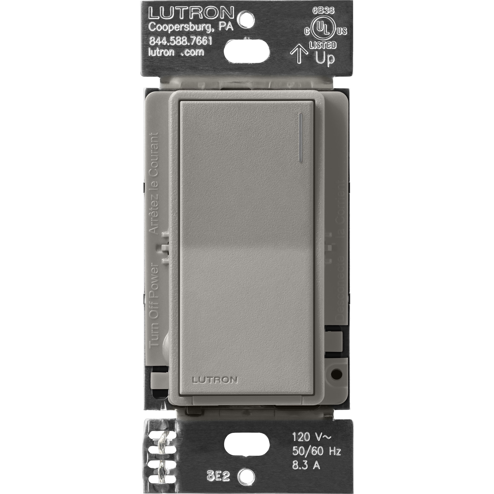 Lutron ST-RS-CS Sunnata 6-amp Multi-location Locator light Push button Companion Light Switch , Cobblestone
