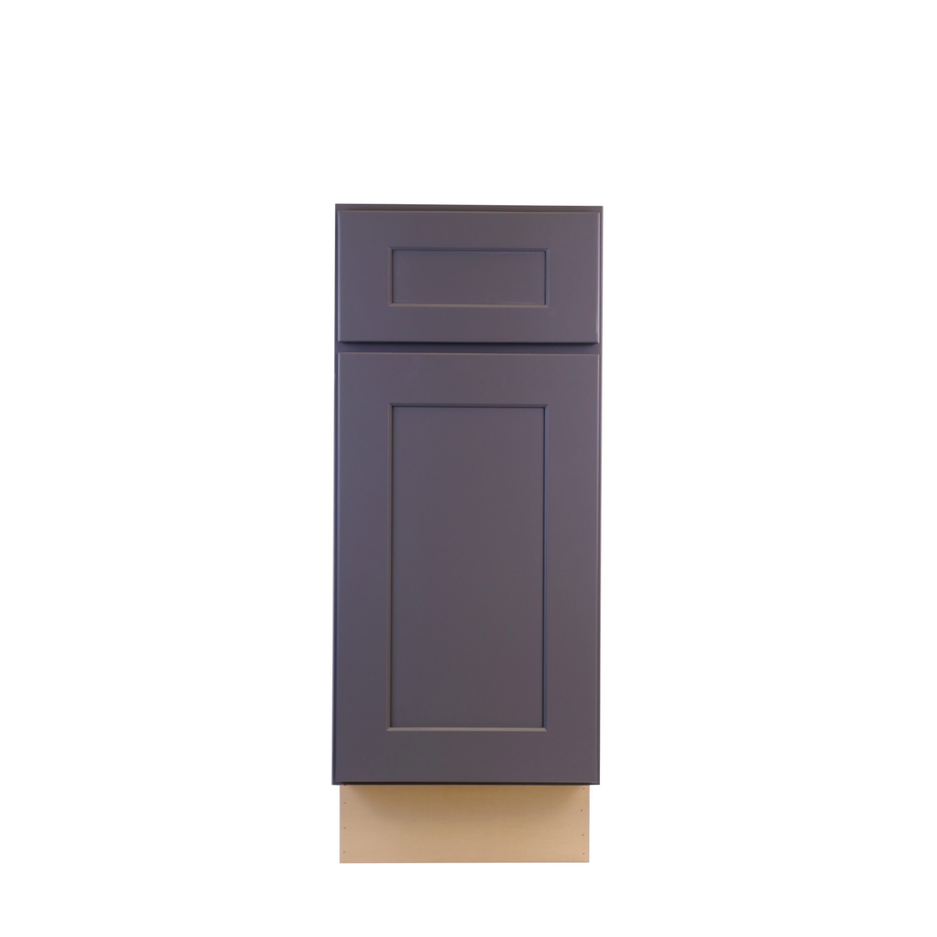 ProCraft Cabinetry LSG-B12 12-in W x 34.5-in H x 24-in D Gray Birch Base Fully Assembled Plywood Cabinet (Recessed Panel Shaker Style)