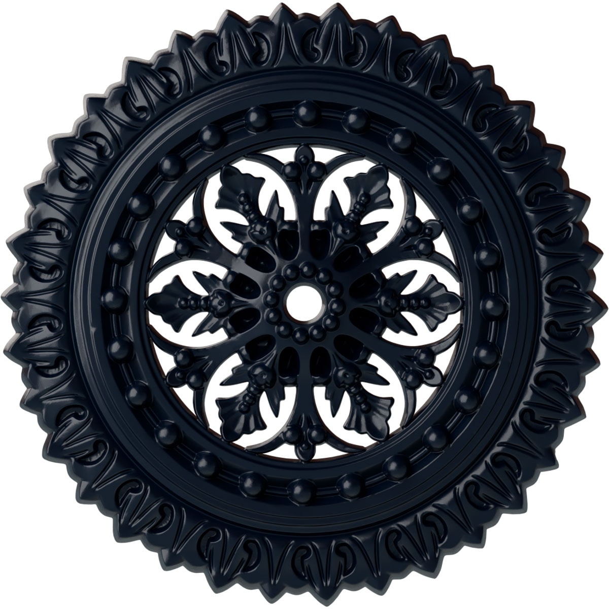Ekena Millwork CM18SKMDF Sellek 18.5-in W x 18.5-in L Painted Midnight Dream Polyurethane Whole Ceiling Medallion