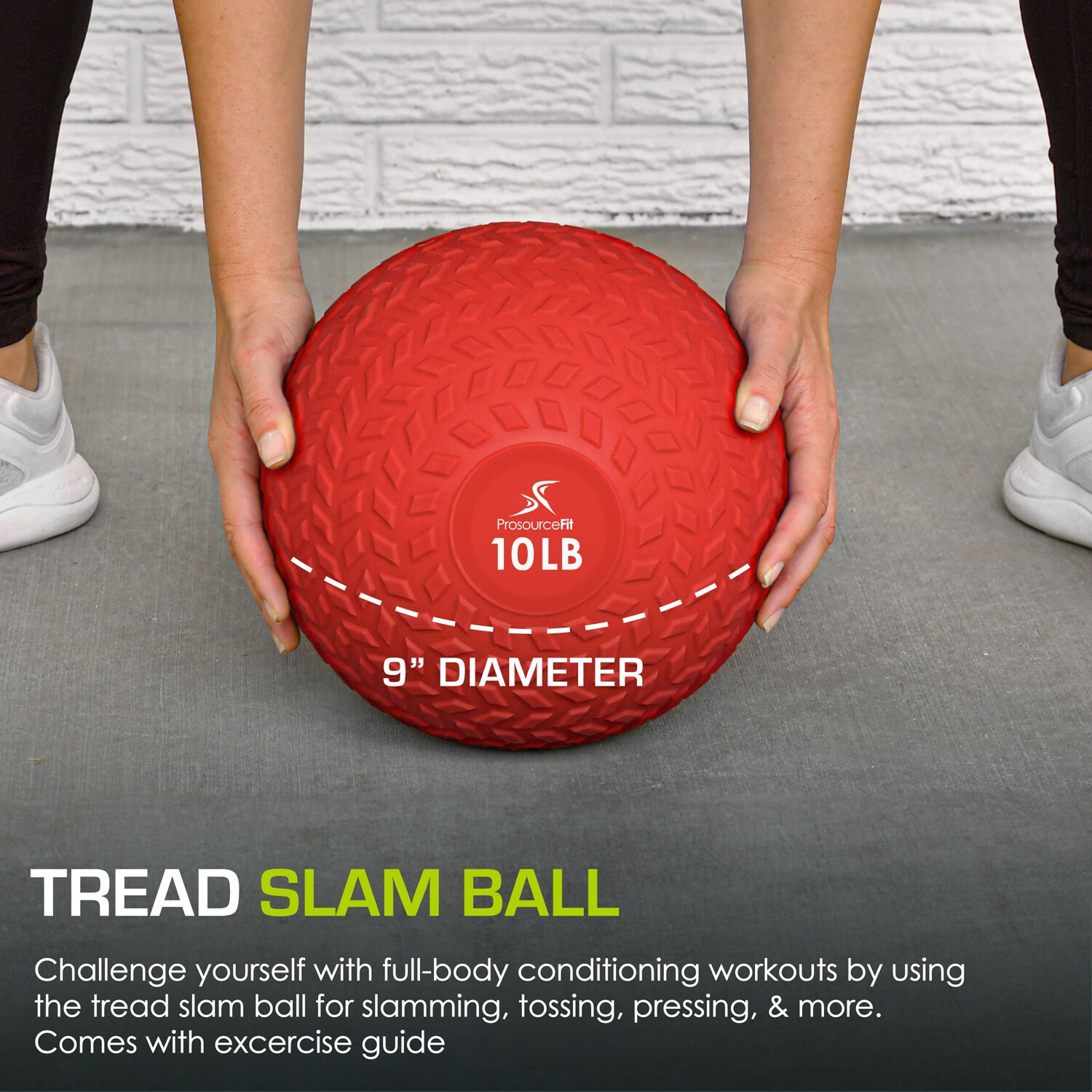 ProsourceFit PS-2221-TSB-10-RED Medicine-Balls - View #2