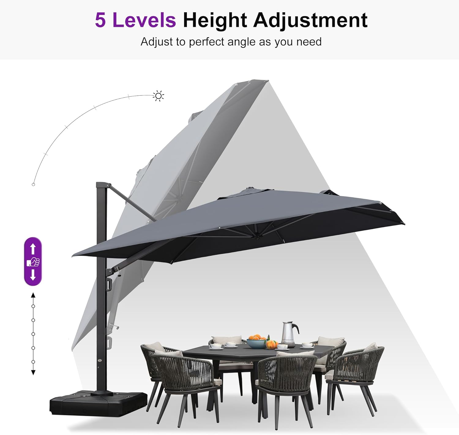 PURPLE LEAF LS04CHC1013-GYWB Umbrellas-2 - View #9