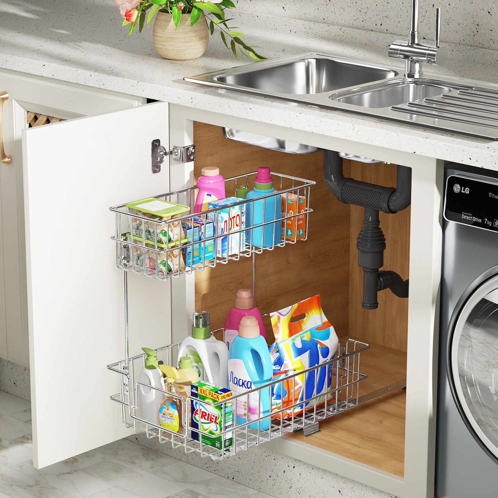 LOVMOR LL-FF7D0052CE-LYJ Pull-Out-Cabinet-Baskets - View #3