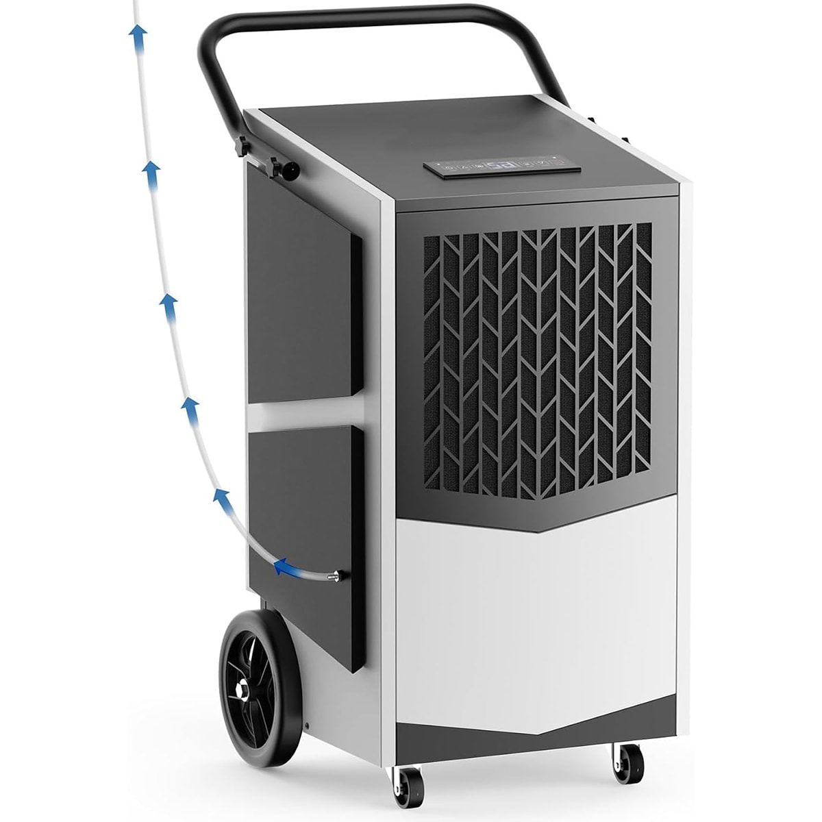 BEARSOLIM Commercial Dehumidifier with Built in Pump 250 Pint Industrial Dehumidifier 7500 Sq Ft Large Dehumidifier #JB-DY250P