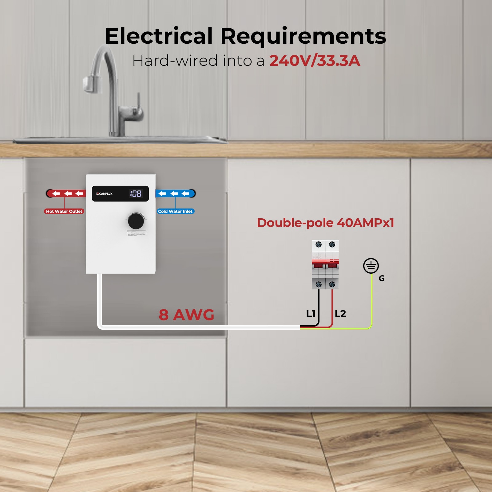 Camplux TEW08 Gas-Water-Heaters - View #5