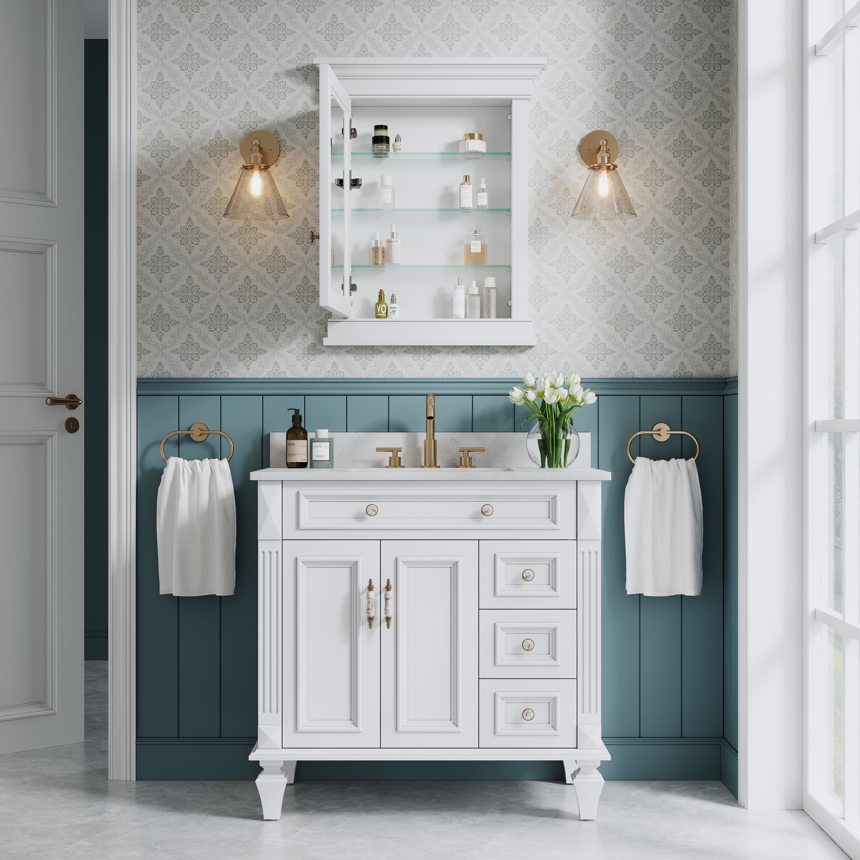WELLFOR EX-6028F Bathroom-Medicine-Cabinets - View #11