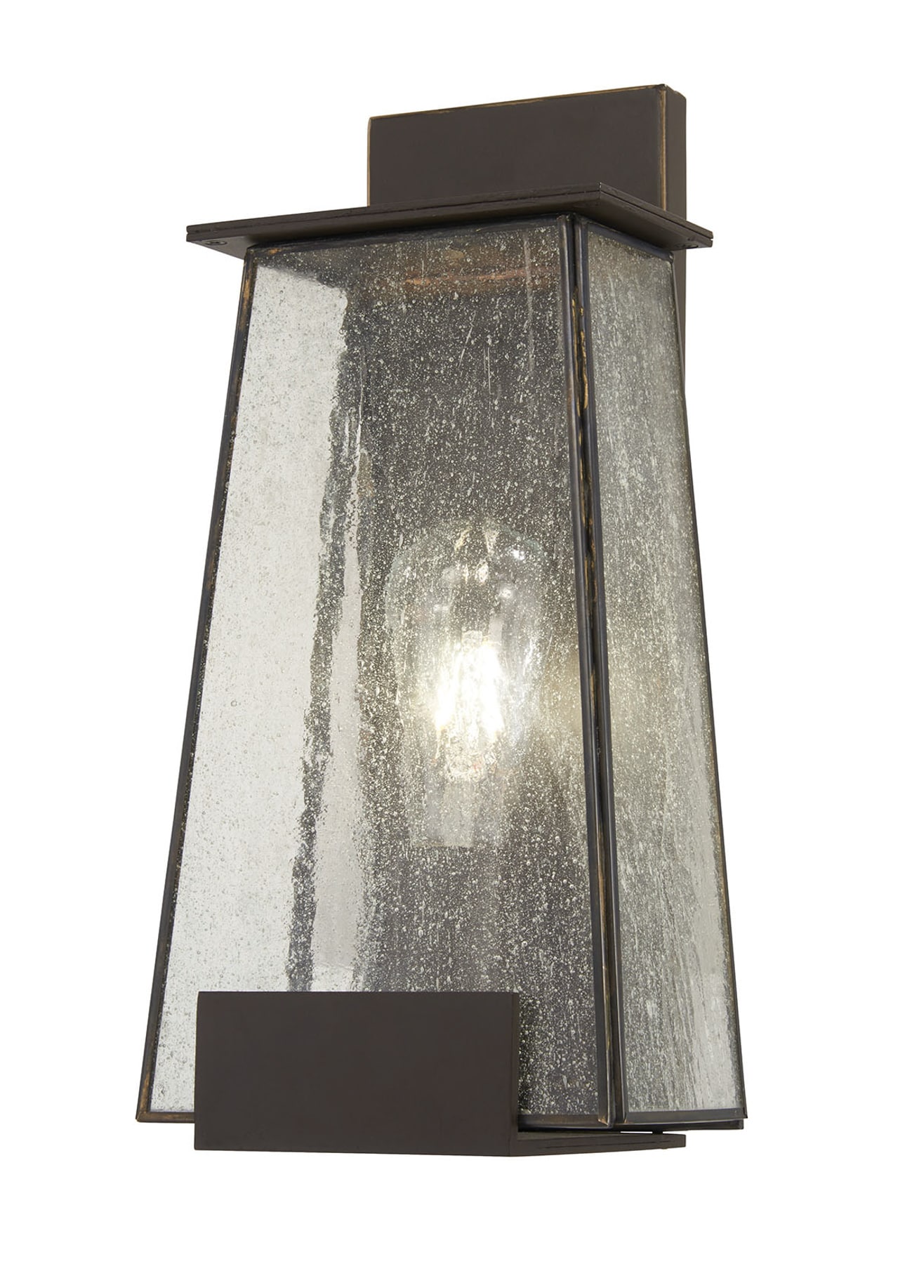 Minka Lavery 72601-226 Bistro Dawn 1 -Light 14.25-in H Matte Bronze Hardwired Outdoor Wall Light