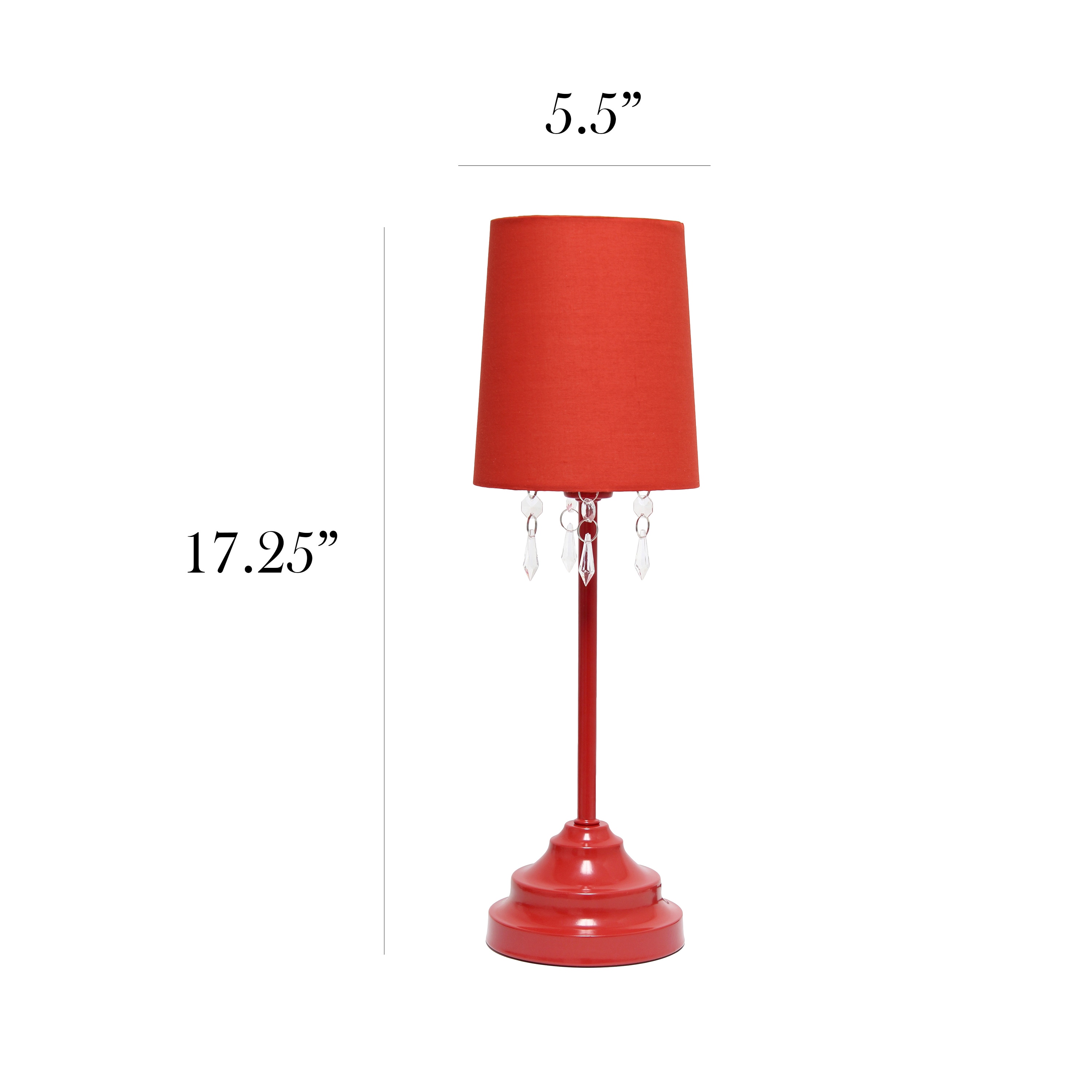 Simple Designs LT3018-RED Table-Lamps - View #4