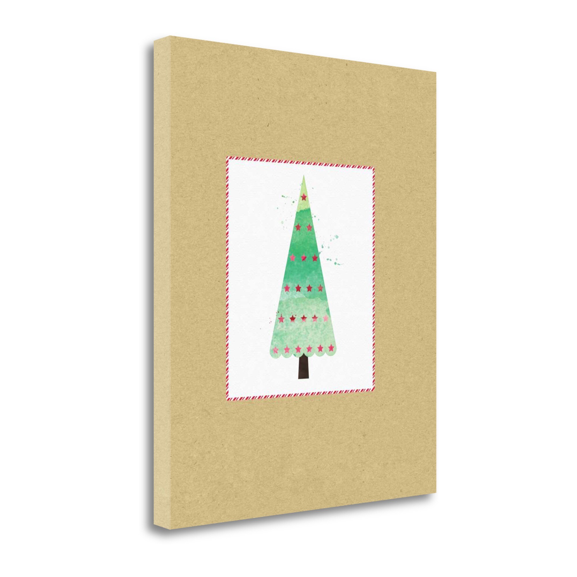 Tangletown Fine Art SBLW2740-2024C Tree On Kraft 3 Linda Woods 24-in H x 20-in W Inspirational Print on Canvas