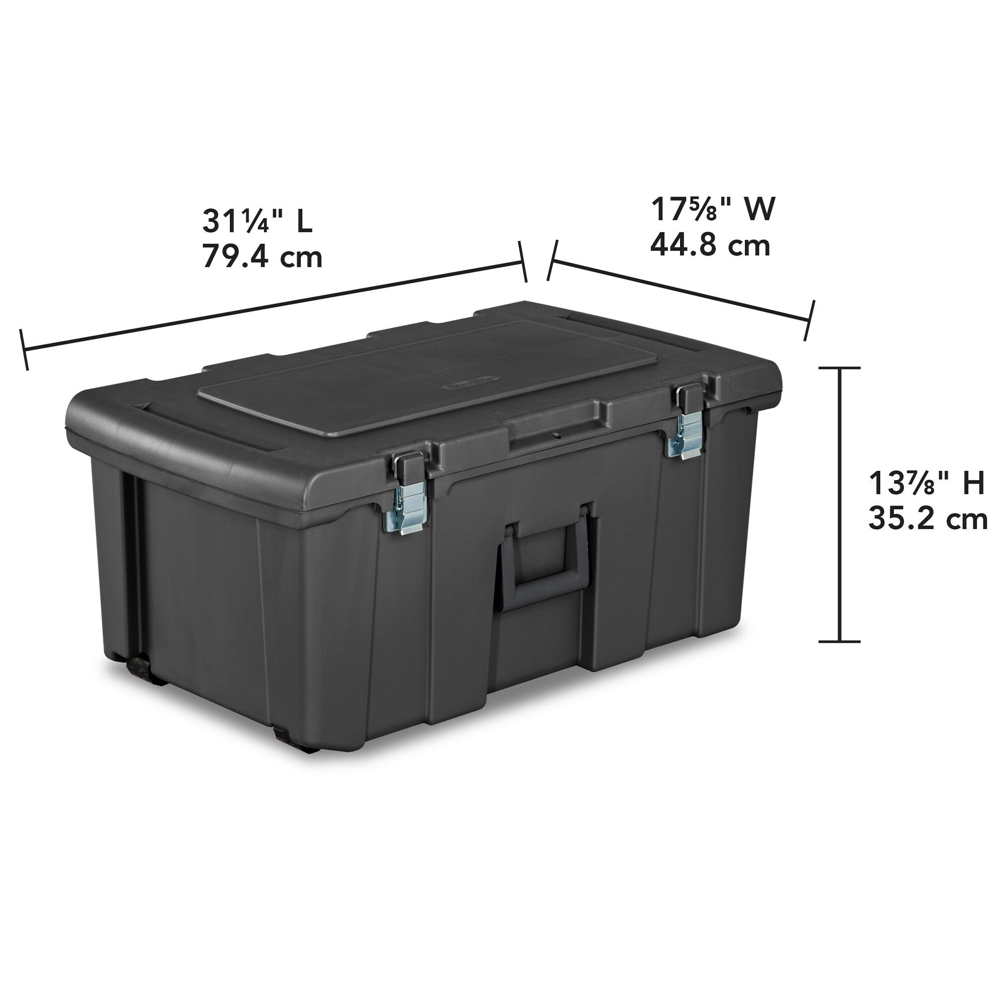 Sterilite 18 Gallon Tote Box Plastic, Infra Red, Set of 8