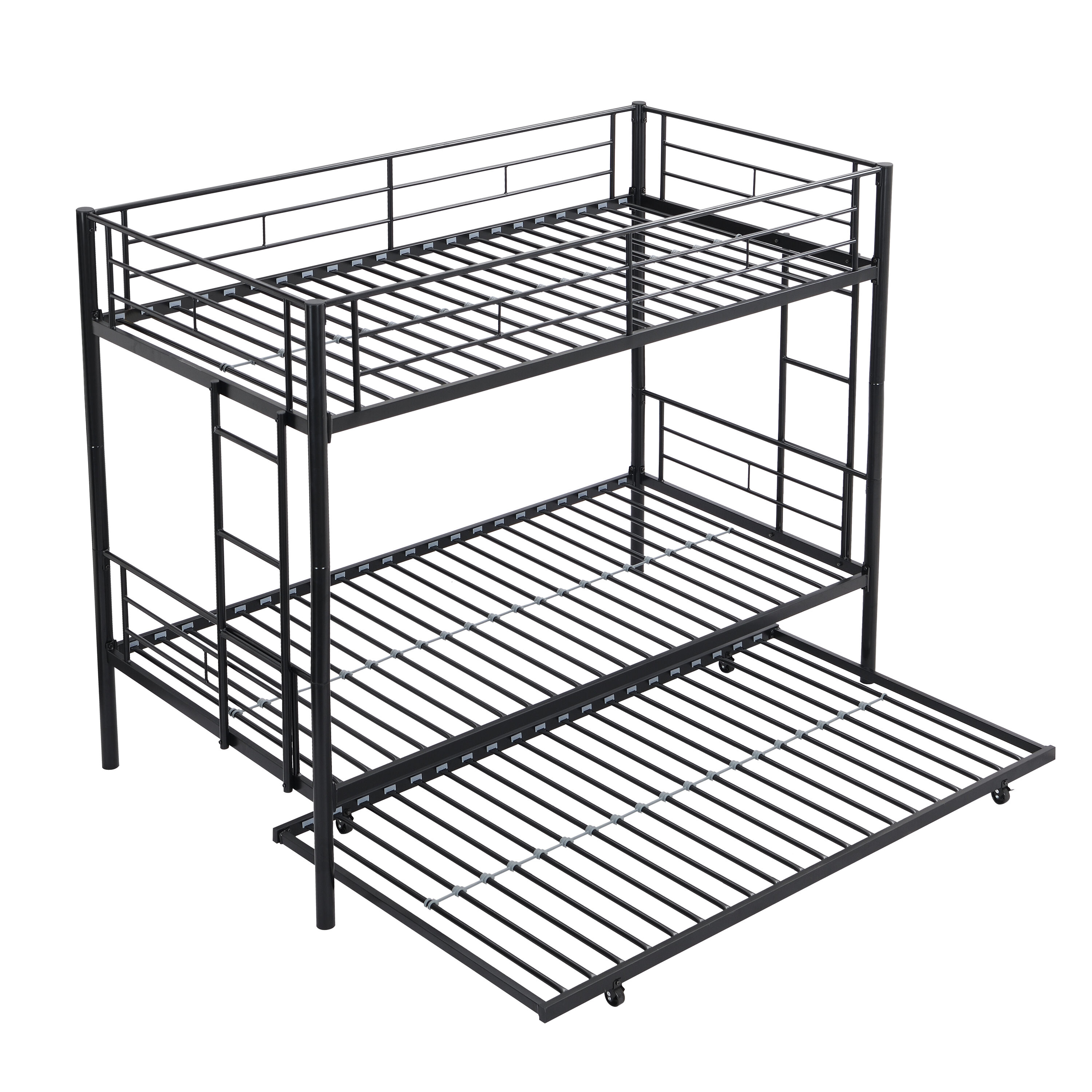 Flynama L-120500 Black Twin Metal Bed frame Bed