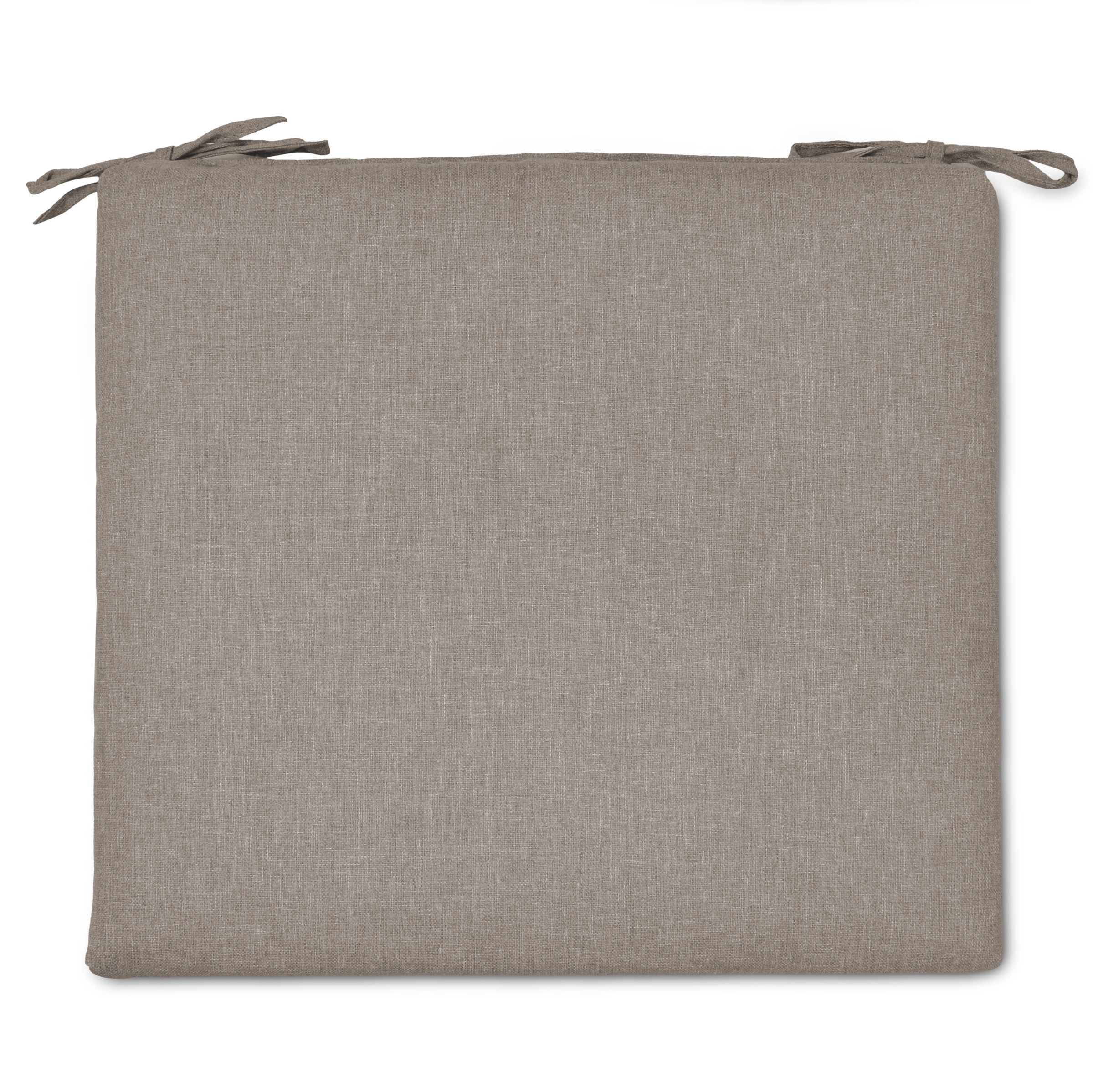 Decor Therapy 7681-01249696 18-in x 20-in Taupe Dobby Patio Chair Cushion