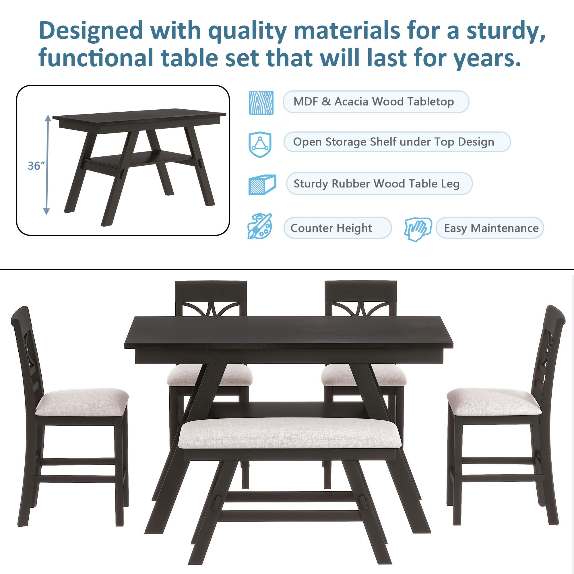 Bybafun YA0100296 Dining-Sets - View #8