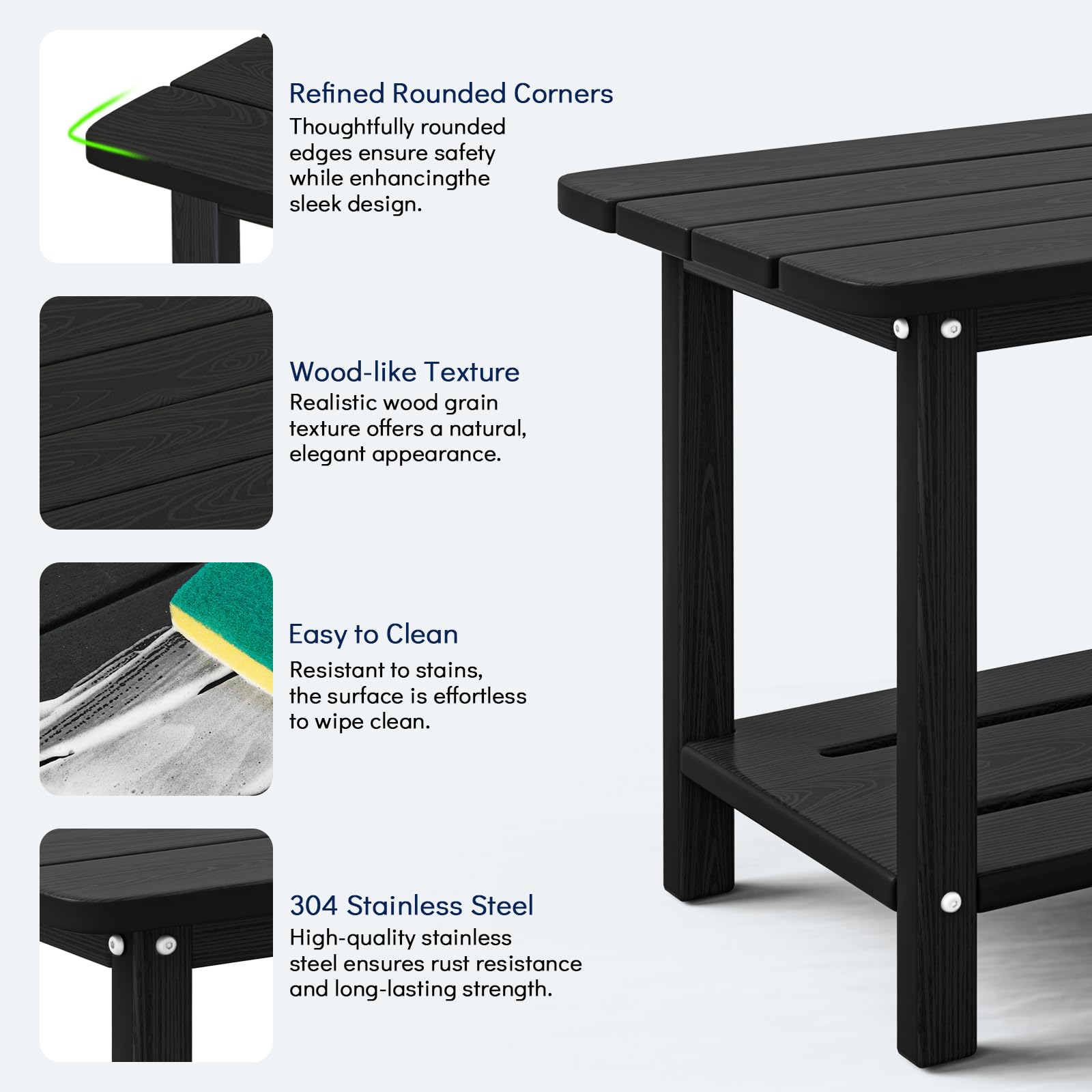 Upland YYDST-BK1 Patio-Tables - View #6