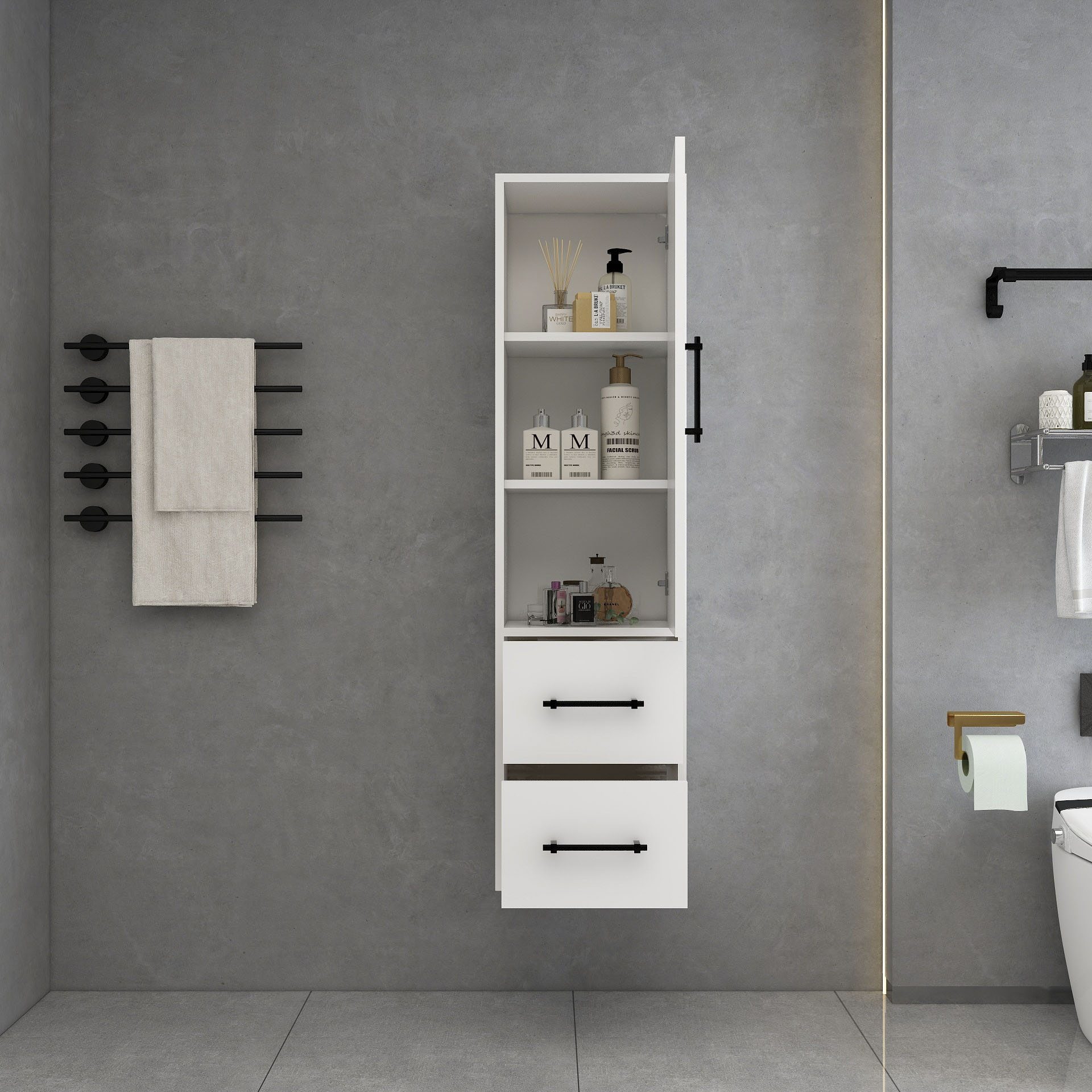 BV Better Vanity VICTORIAS60-GW Bathroom-Wall-Cabinets - View #4