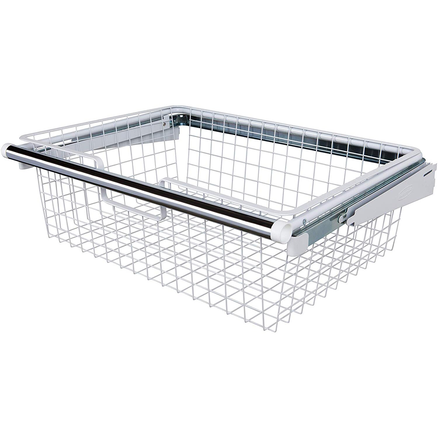 Mainstays White Wire Under Cabinet Baskets - 2 Count - Measures