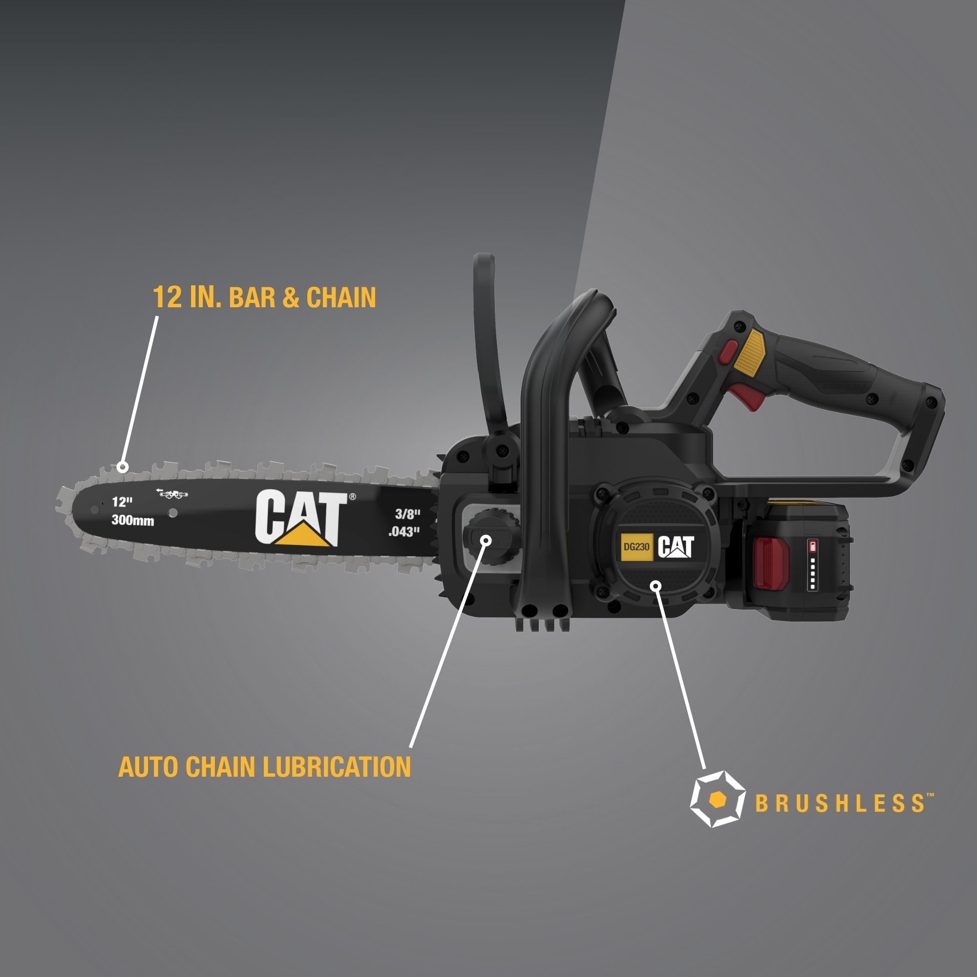 CAT DG230 Cordless-Chainsaw - View #3