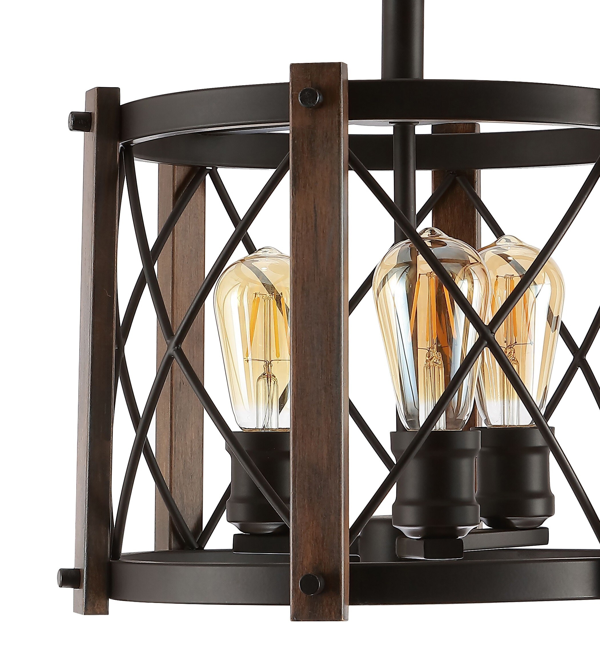 Ferme 14" 3-Light Oil Rubbed Bronze Farmhouse Flush Mount