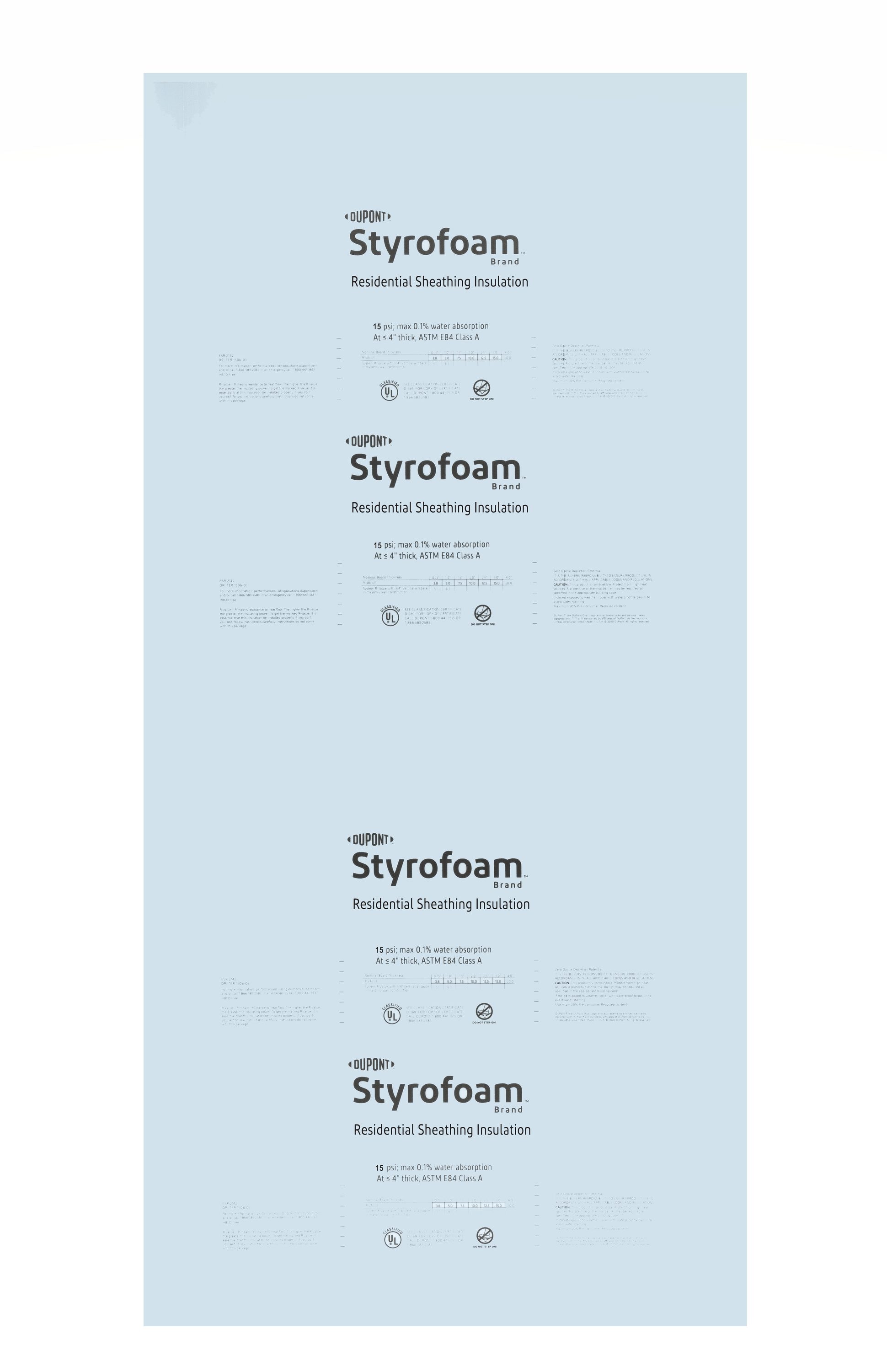 Styrofoam Sheet 36''x12''x4