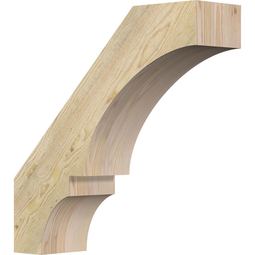 Ekena Millwork BRC06X22X22BOA00RDF 6-in x 22-in x 22-in Douglas Fir Unfinished Wood Balboa Rough Sawn Knee Brace