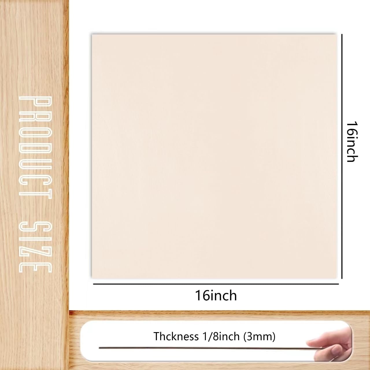 Etokfoks  36 Pack Basswood Sheets 3mm x 16x16 in Unfinished Natural Wood Panels for DIY Models Laser Cutting Painting Carving