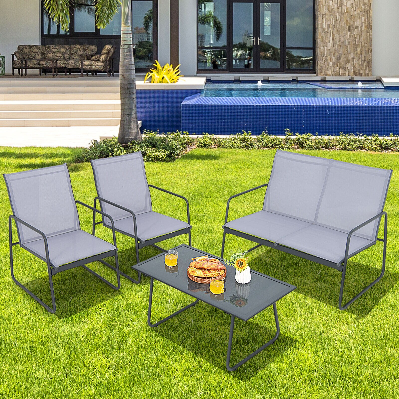 Forclover HYFE-10408 Patio-Conversation-Sets - View #7