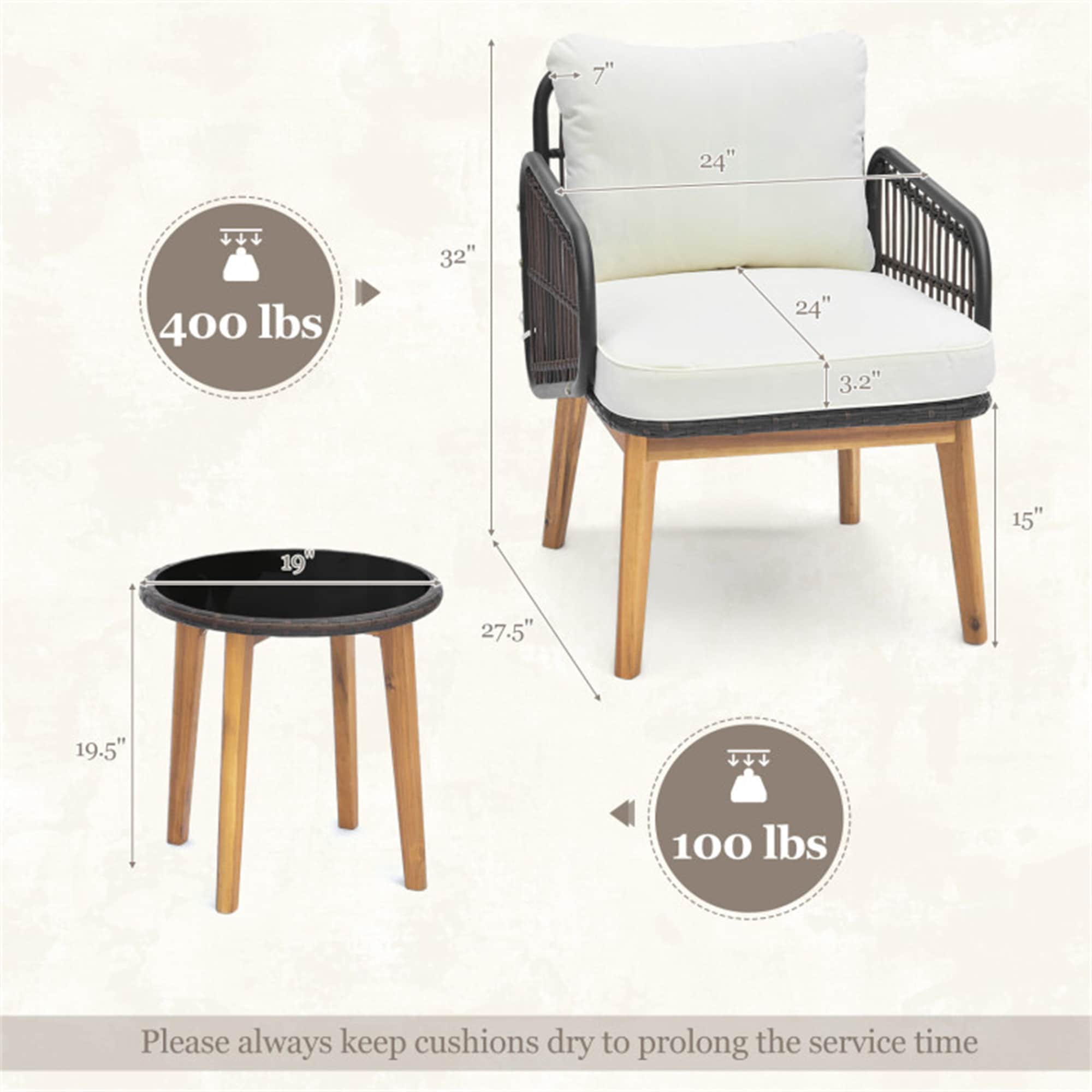 BABOOM BOM-81BT-CO Patio-Conversation-Sets - View #5