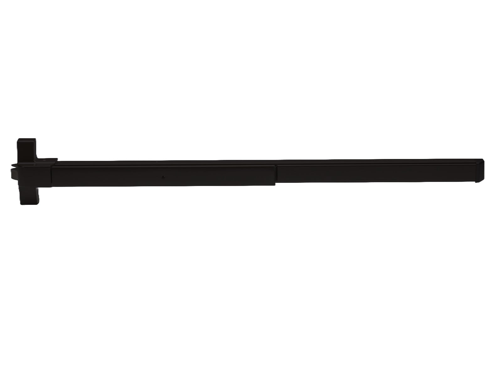 Trans-Atlantic Co 500 Series 48-in Steel Universal reversible Rim exit device #ED-501XL-BK