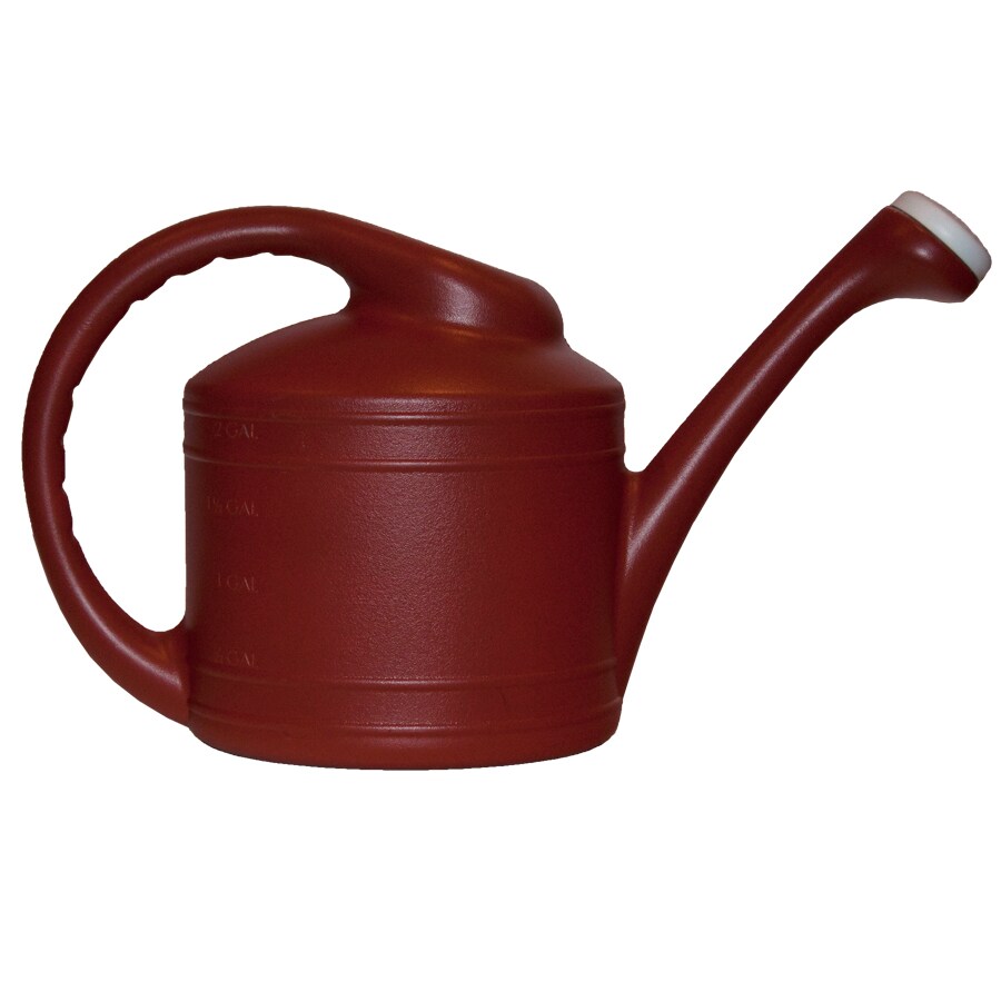 Garden Treasures 2-Gallons Red Resin Watering Can at Lowes.com