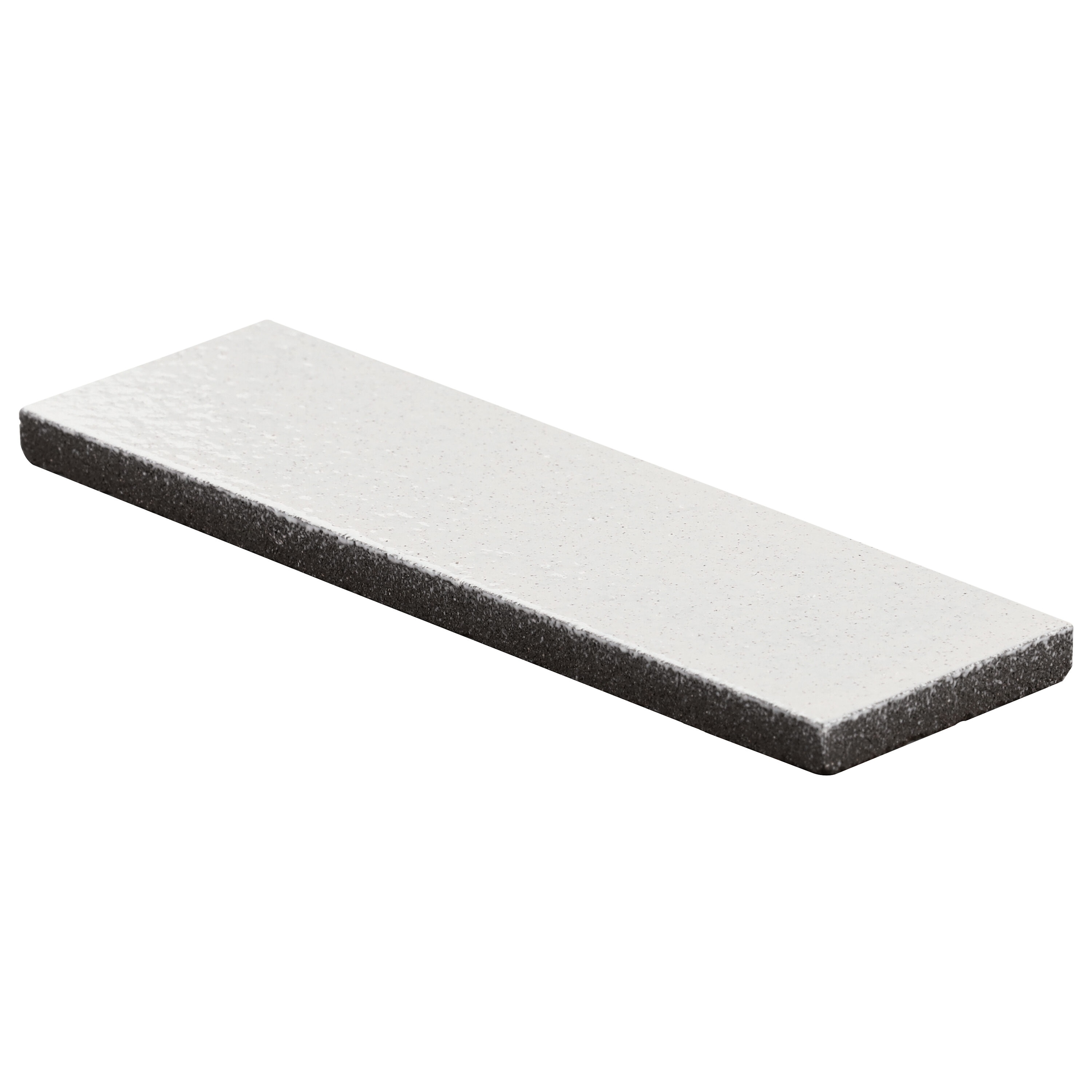 Cotton Glossy White Lava Stone Subway Wall Tile 2" x 8"