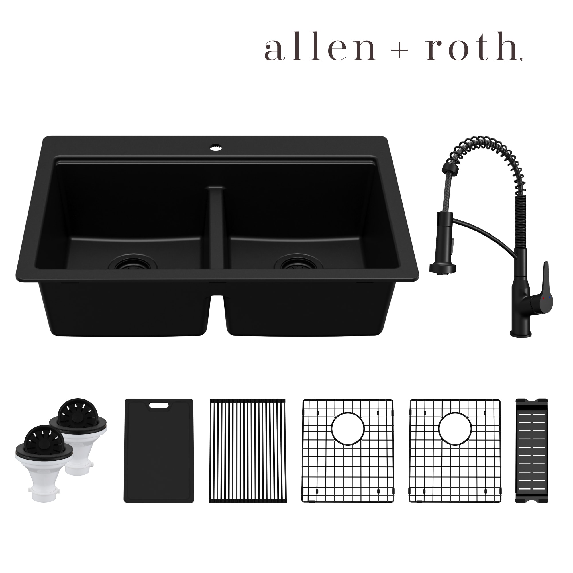 allen + roth PLLQTWS880BLKIT Kitchen-Sinks - View #2