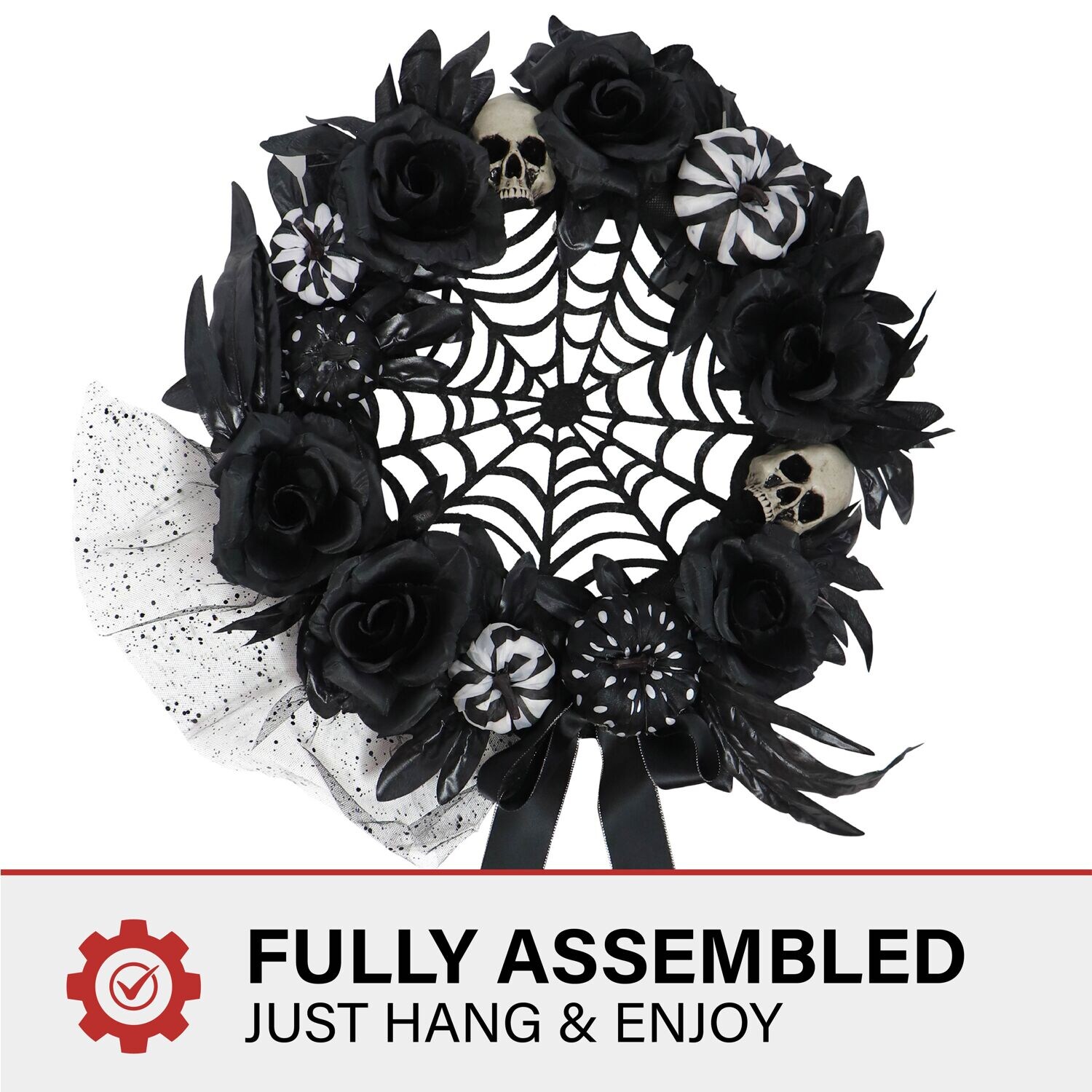 Haunted Hill Farm HHSPD-2WRTH Artificial-Halloween-Wreaths - View #6