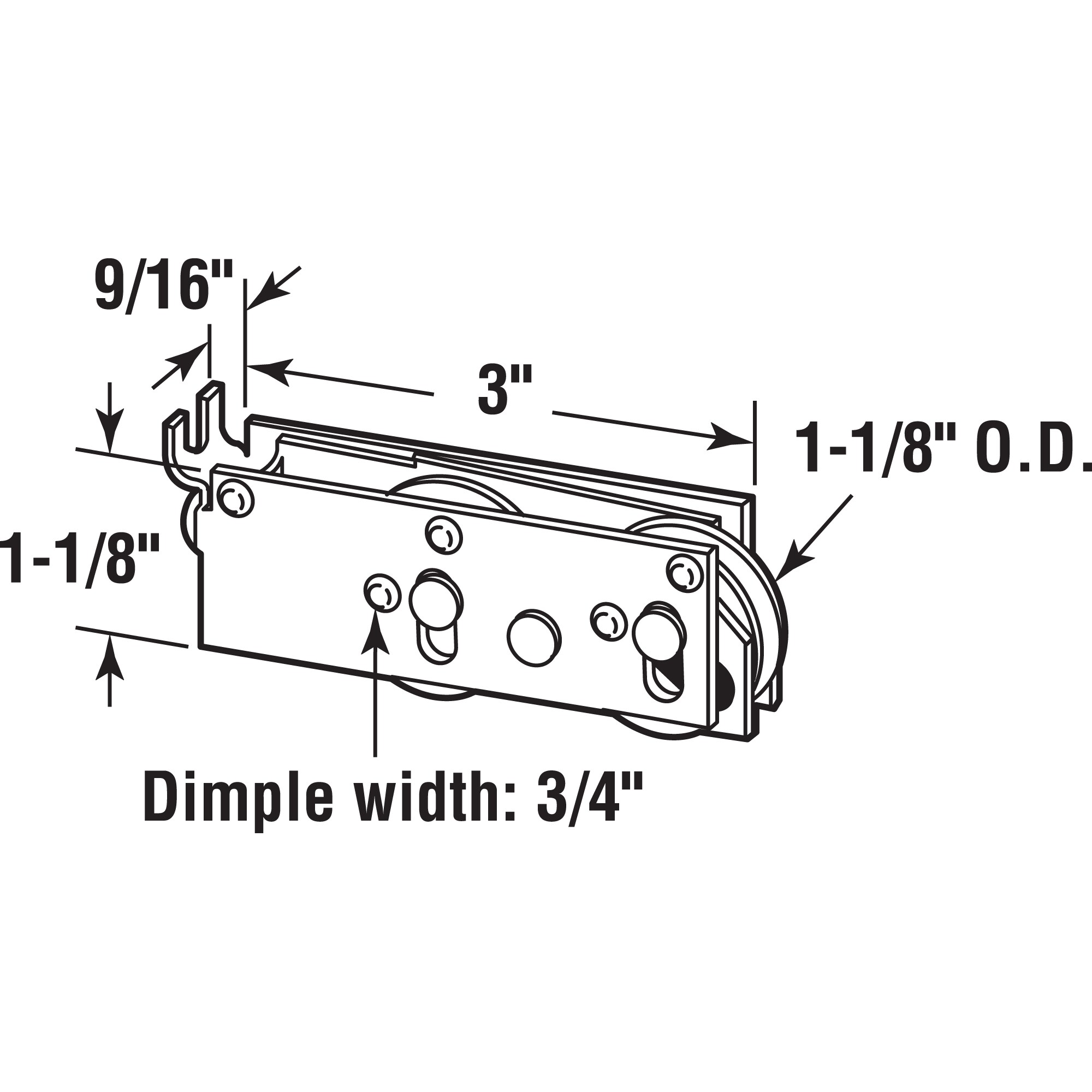 Prime-Line D 1727 Sliding-Patio-Door-Roller-Assemblies - View #2