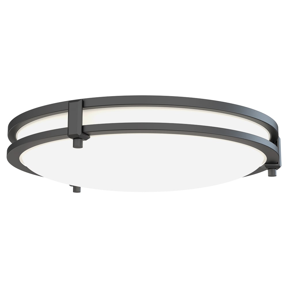 Matte Black Round LED Flush Mount Ceiling Light