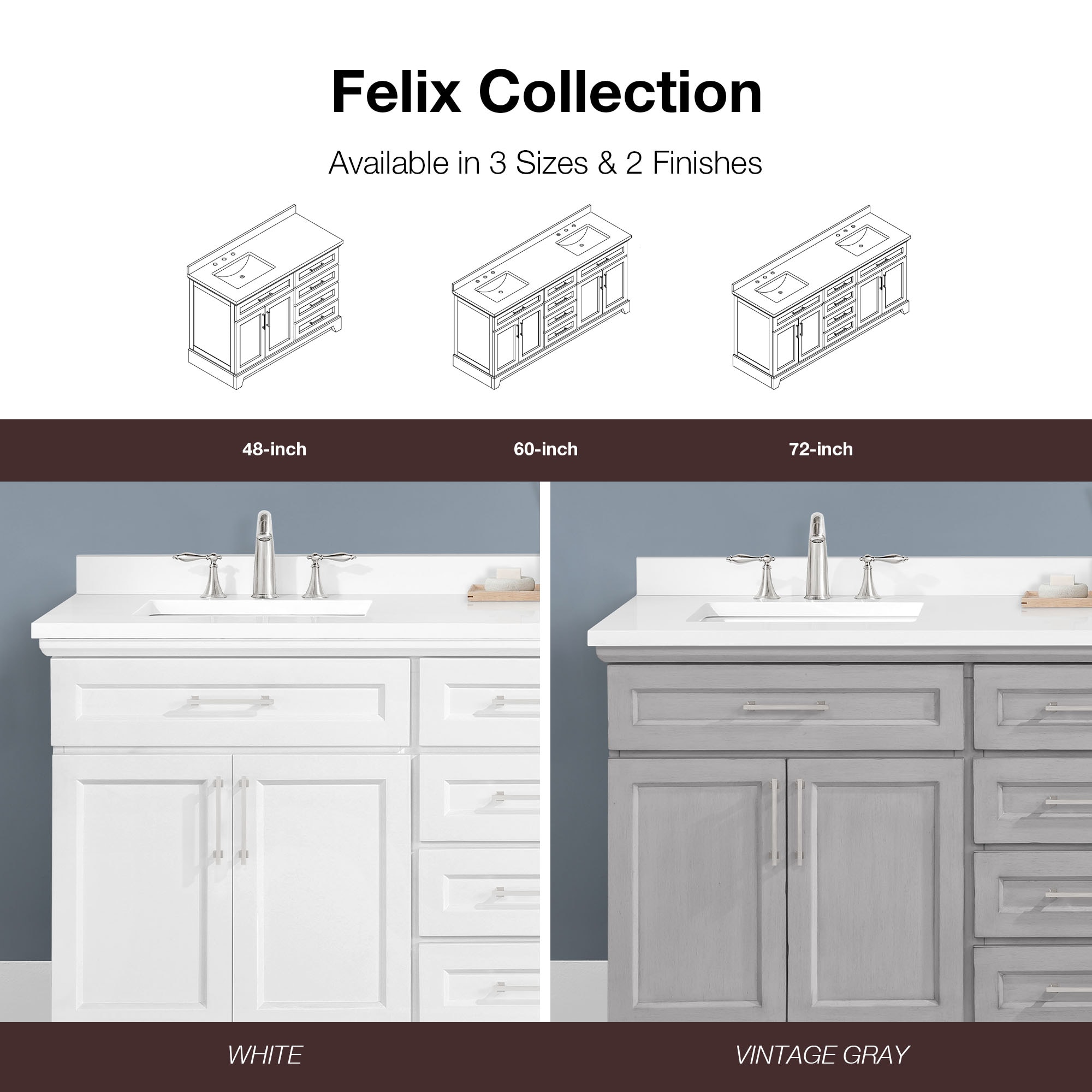 allen + roth FELIX-72VG Bath-Vanity-Combo - View #13