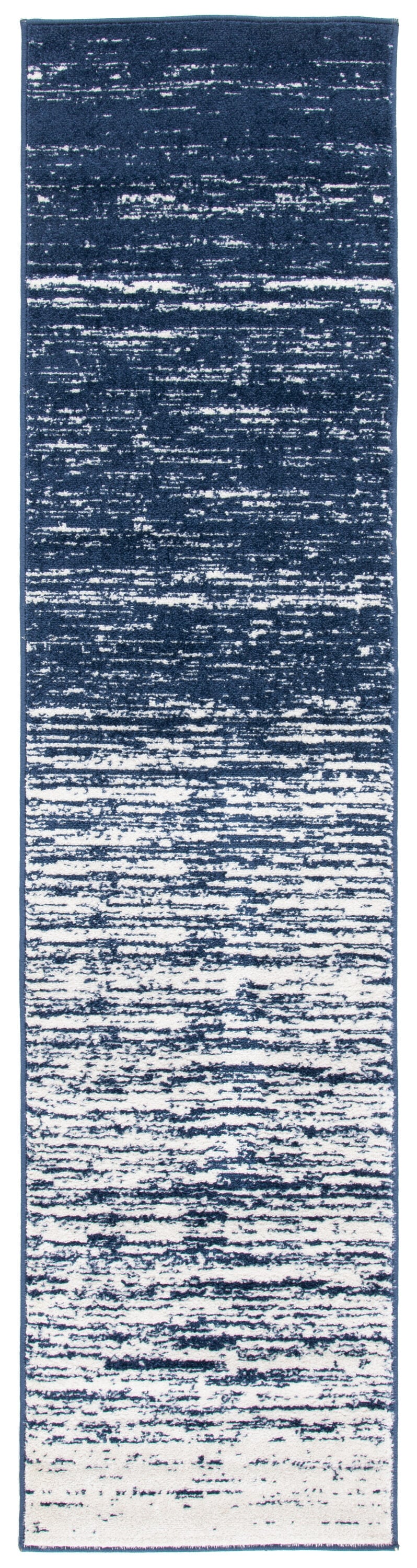 Safavieh ADR113N-28 Adirondack 3 x 8 (ft) Loomed Polyester/Polypropylene Navy/Ivory Rectangular Indoor Ombre Bohemian/Eclectic Runner rug