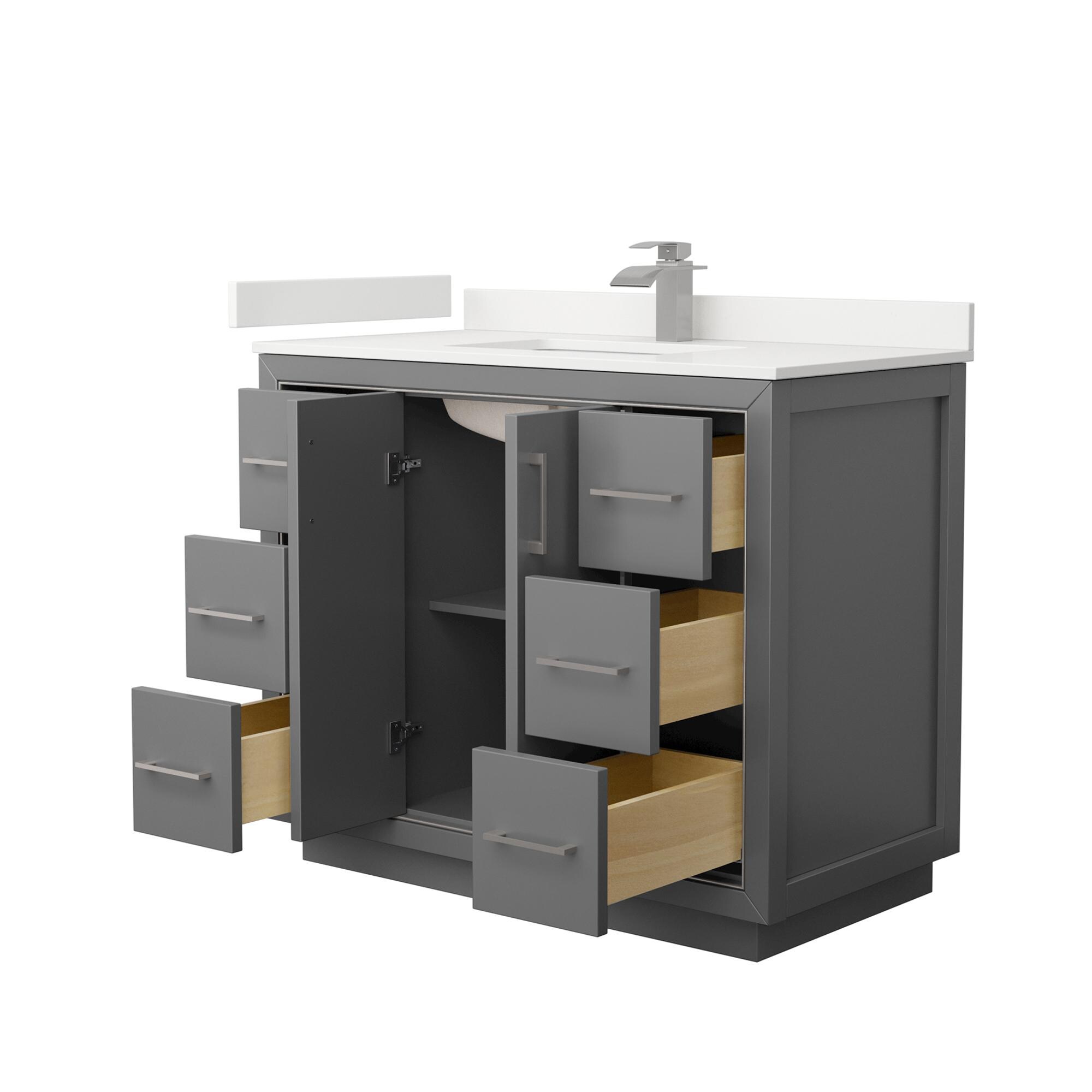 Wyndham Collection WCF111142SKGWQUNSMXX Bath-Vanity-Combo - View #2