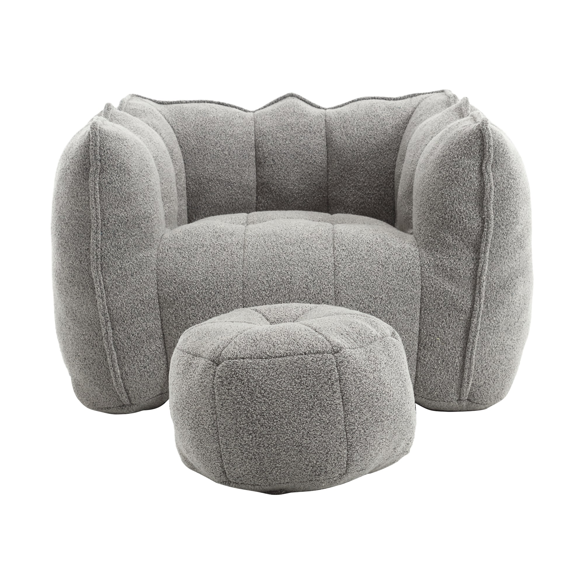 Hrinhom HC-W2002-GRAY GRAY Bean Bag Chair