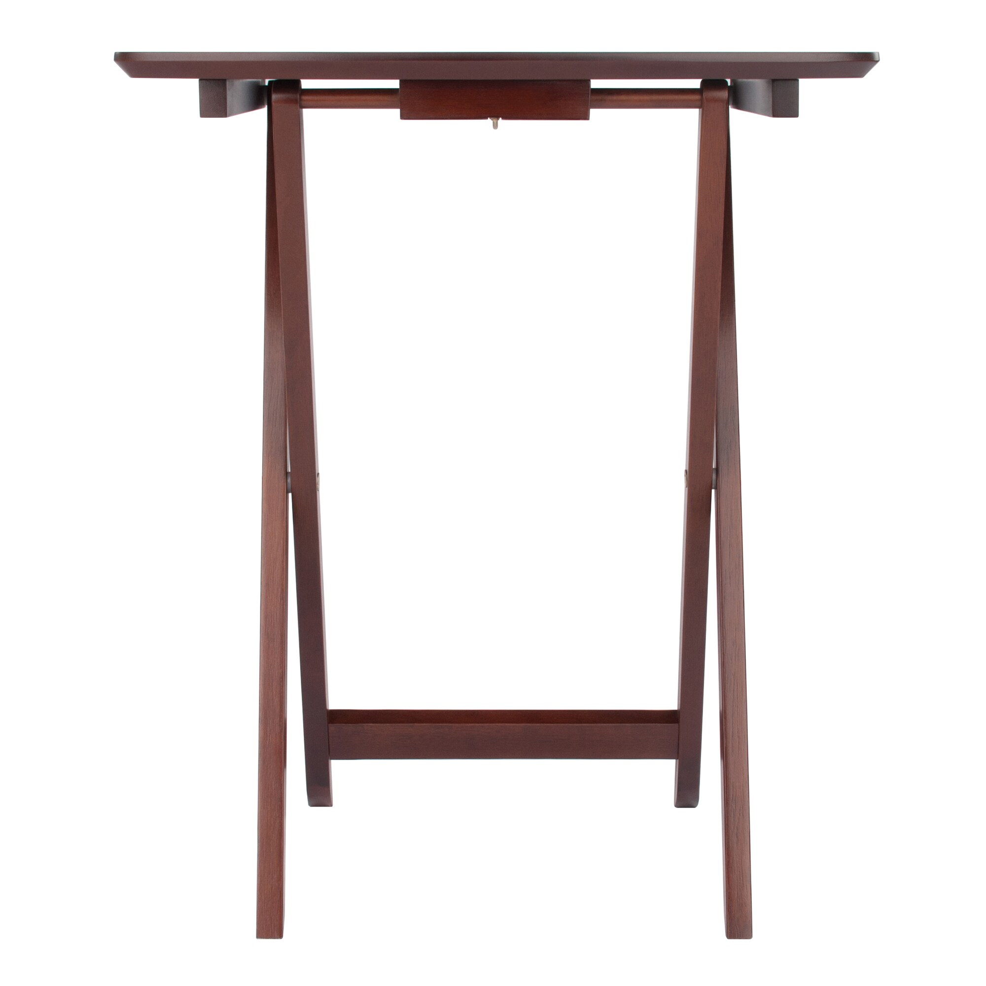 Darlene 2-Piece Walnut Rectangular Snack Table Set