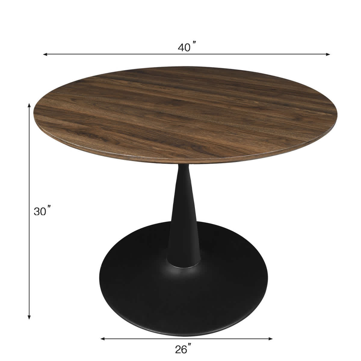 Maison Boucle HAROLD-TABLE-BK Dining-Tables - View #3
