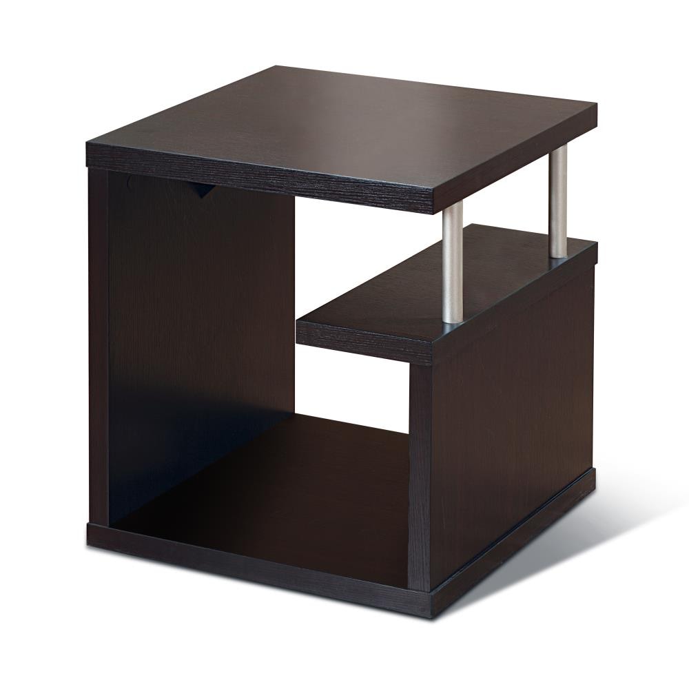 Enitial Lab ID-10350ET Brockton Espresso Composite Modern End Table with Storage