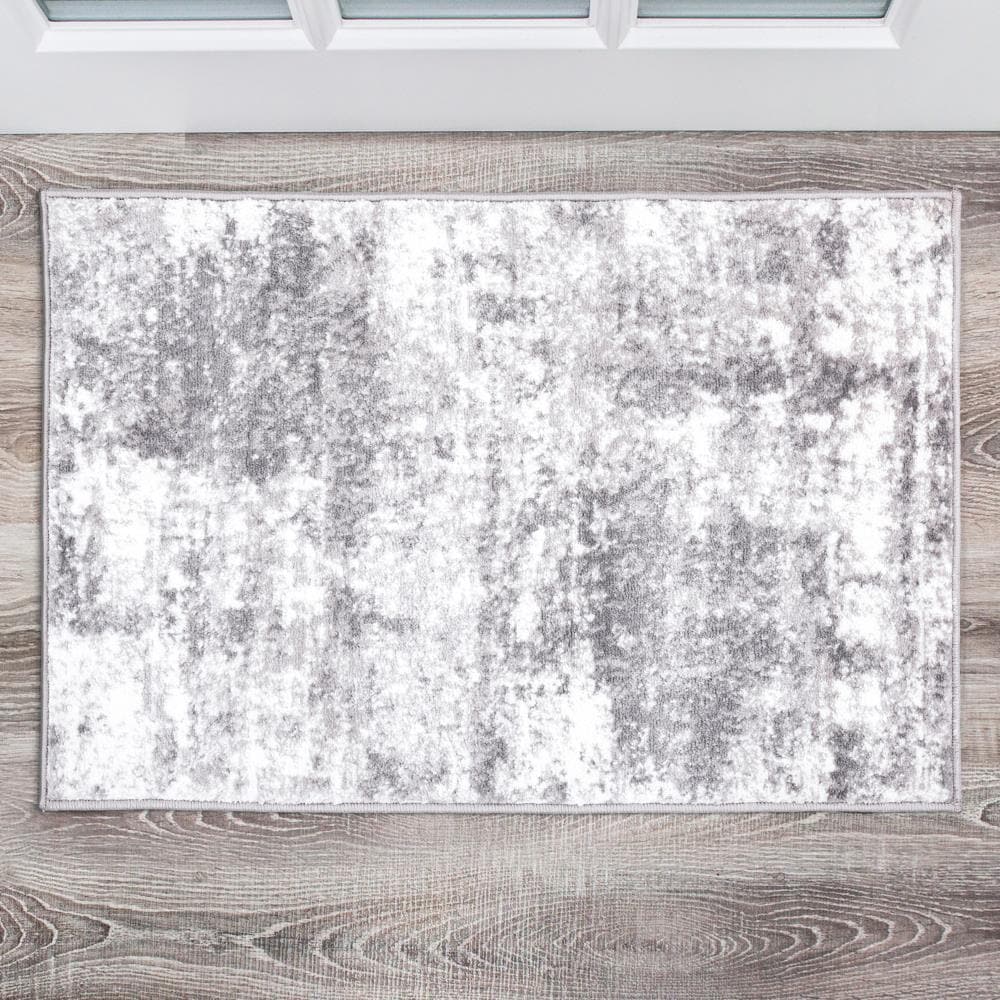 World Rug Gallery 910GRAY2X3 Legacy 2 x 3 (ft) Loomed Polypropylene Gray Rectangular Indoor Abstract Bohemian/Eclectic Area rug