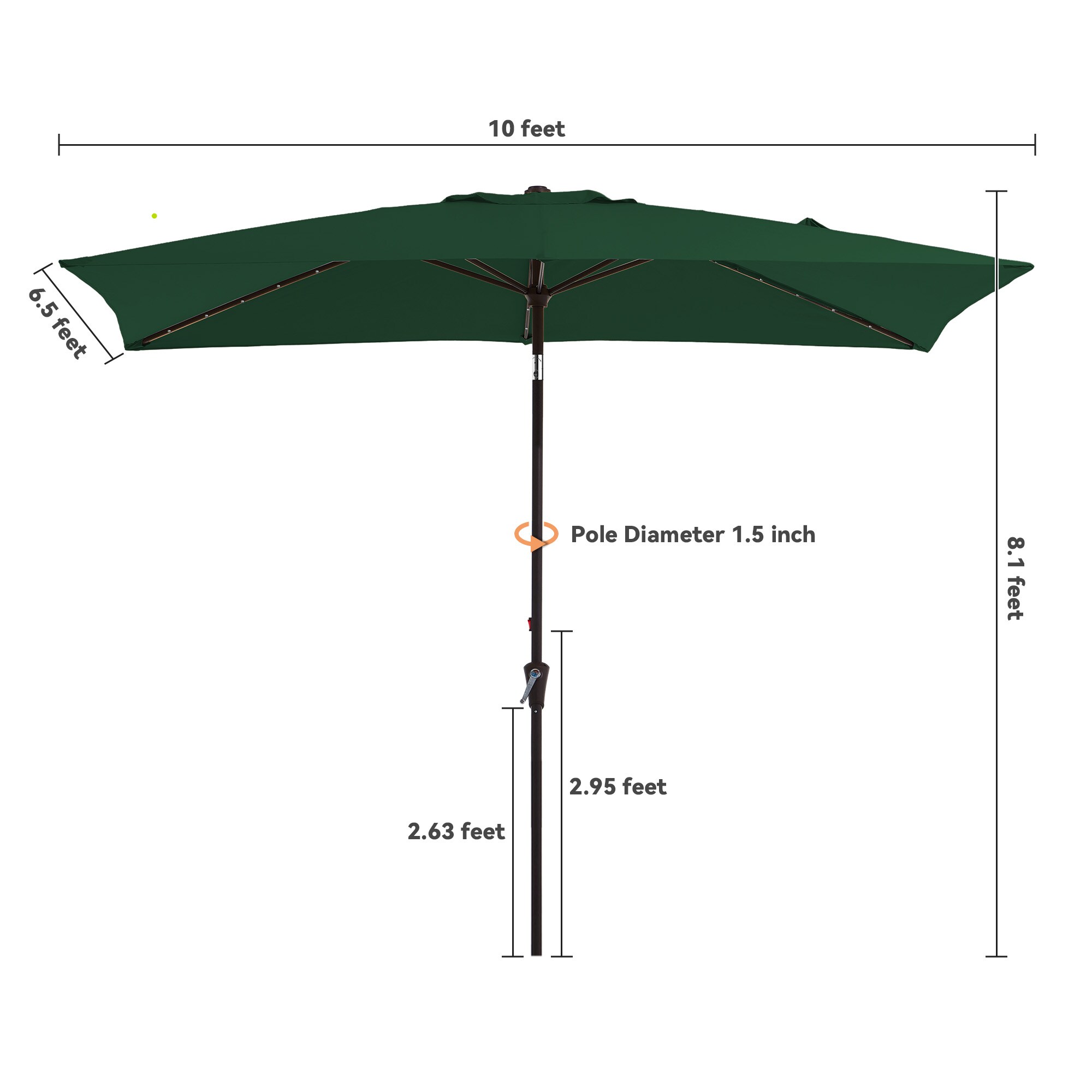 Serwall DZ-6.5GN-SR Umbrellas-2 - View #3