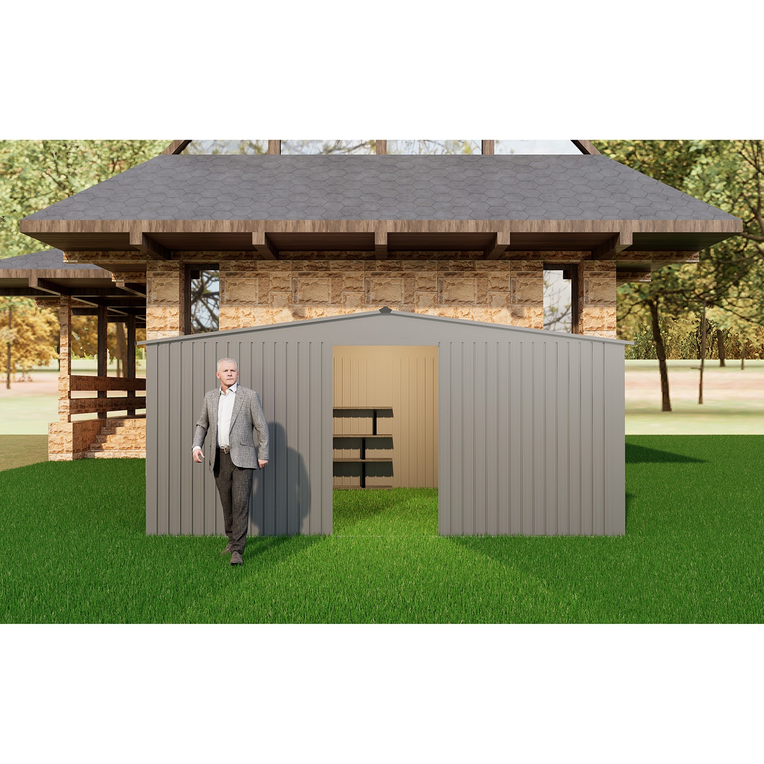 GZMR GZ-CA00023 Metal-Storage-Buildings-Sheds - View #5